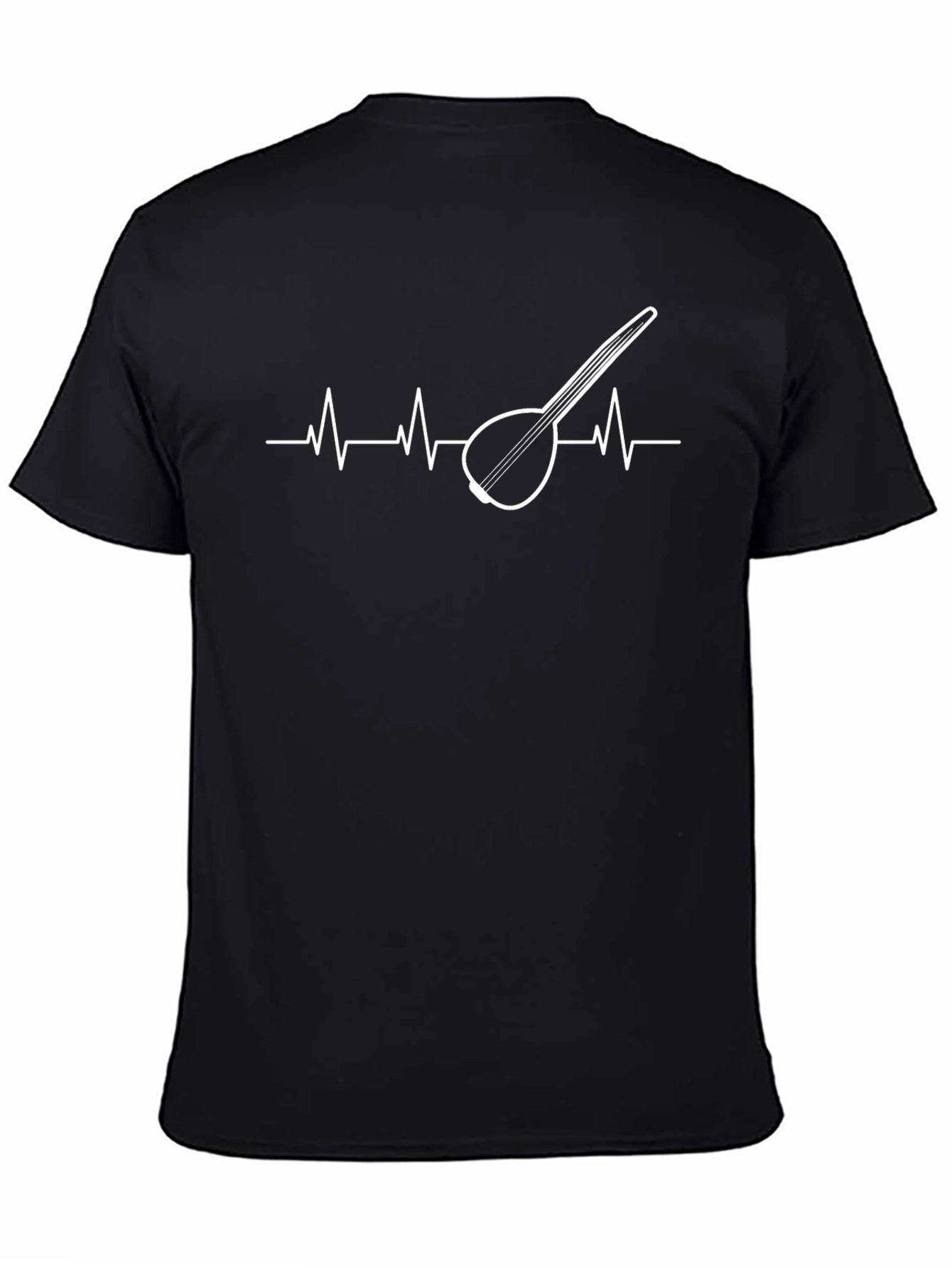 Black Banjo Heartbeat Graphic Tee