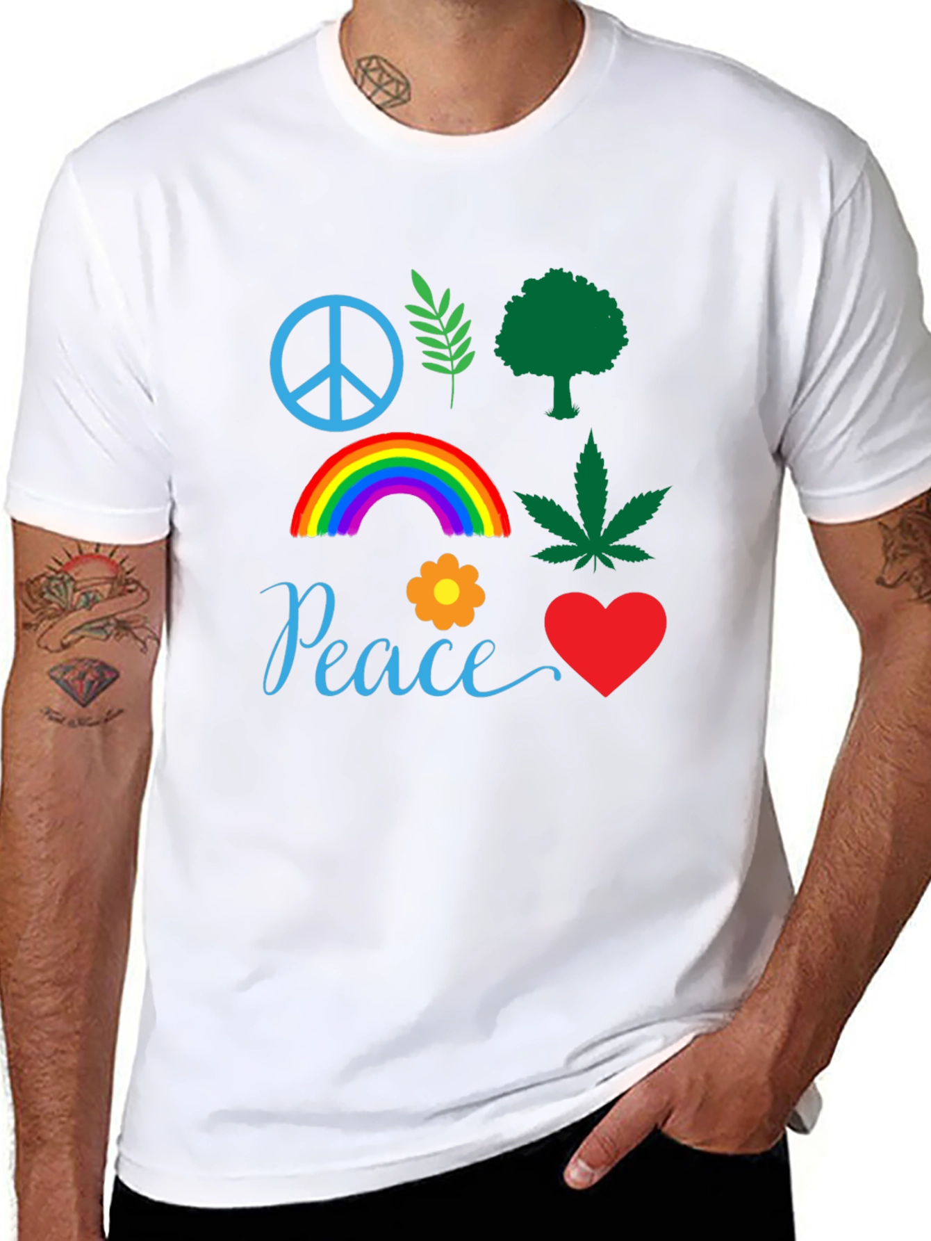 Peace Sign Graphic T-Shirt Unisex