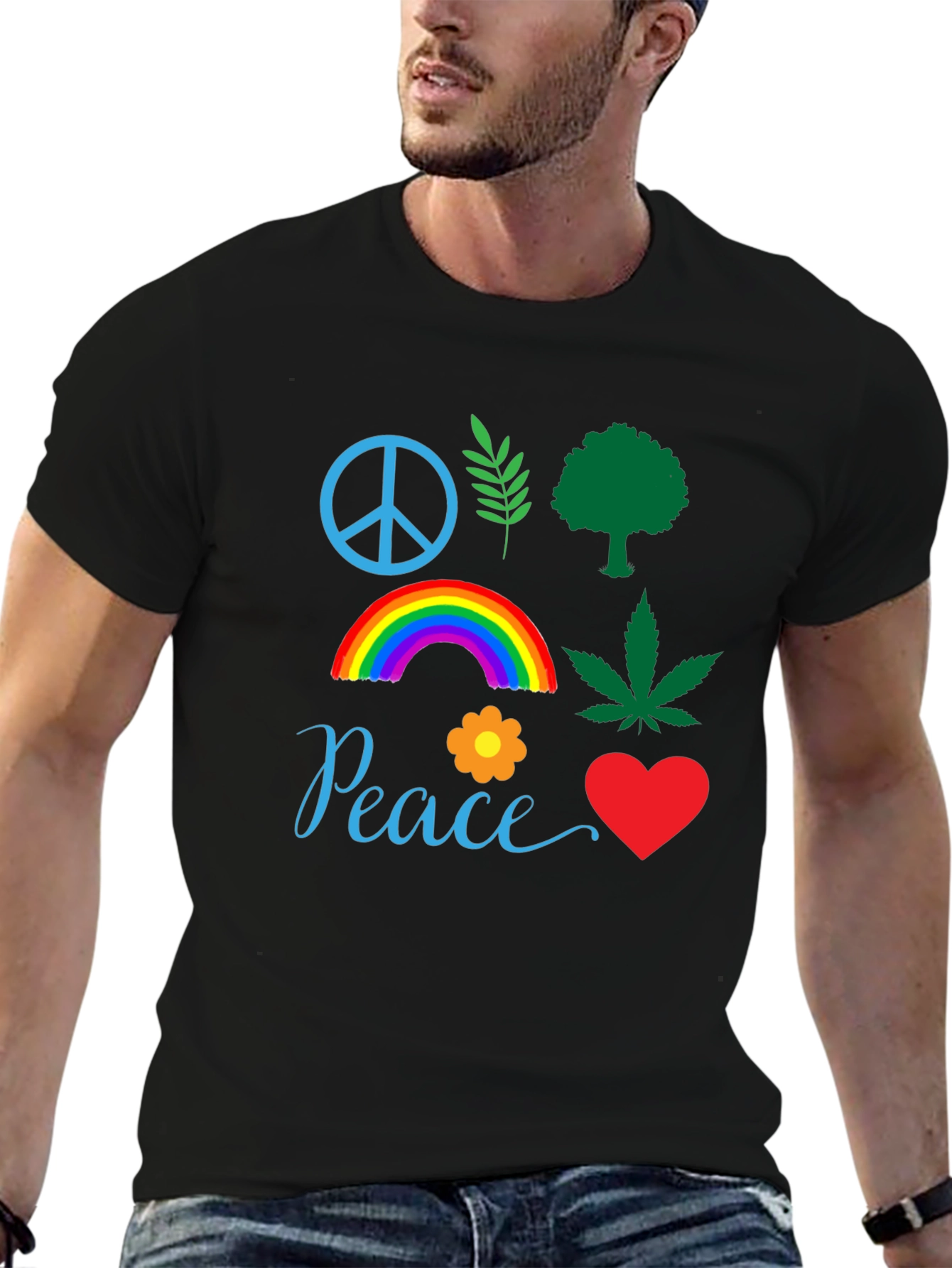 Peace Sign Graphic T-Shirt Unisex