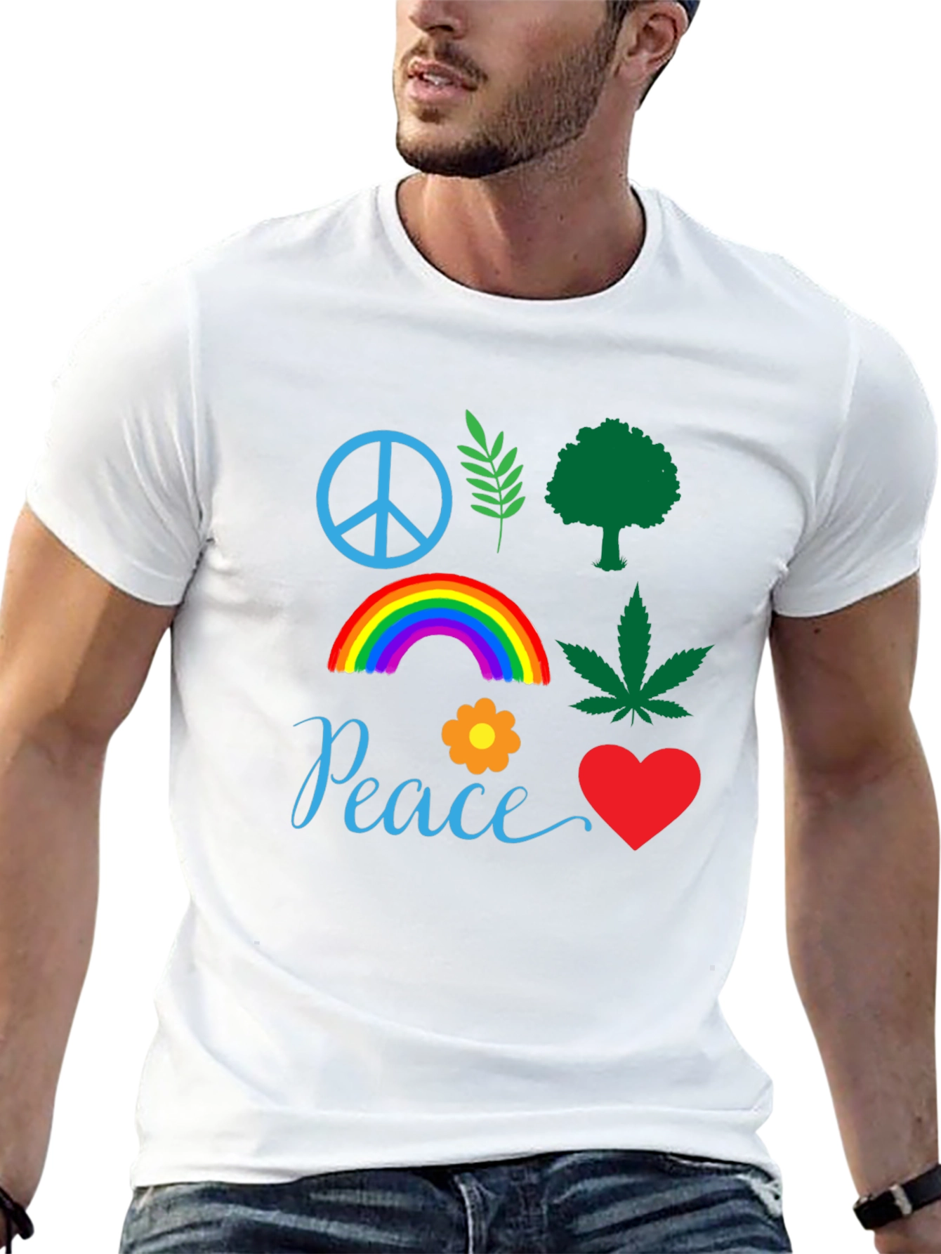 Peace Sign Graphic T-Shirt Unisex