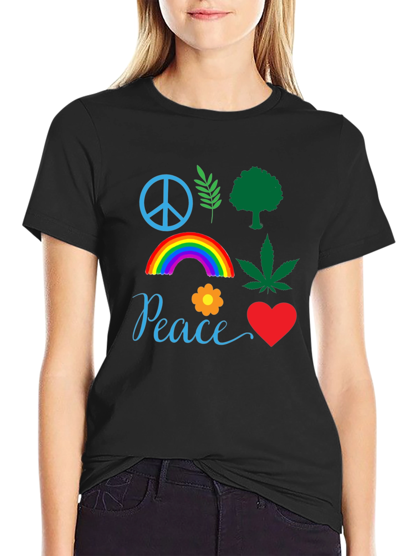 Peace Sign Graphic T-Shirt Unisex