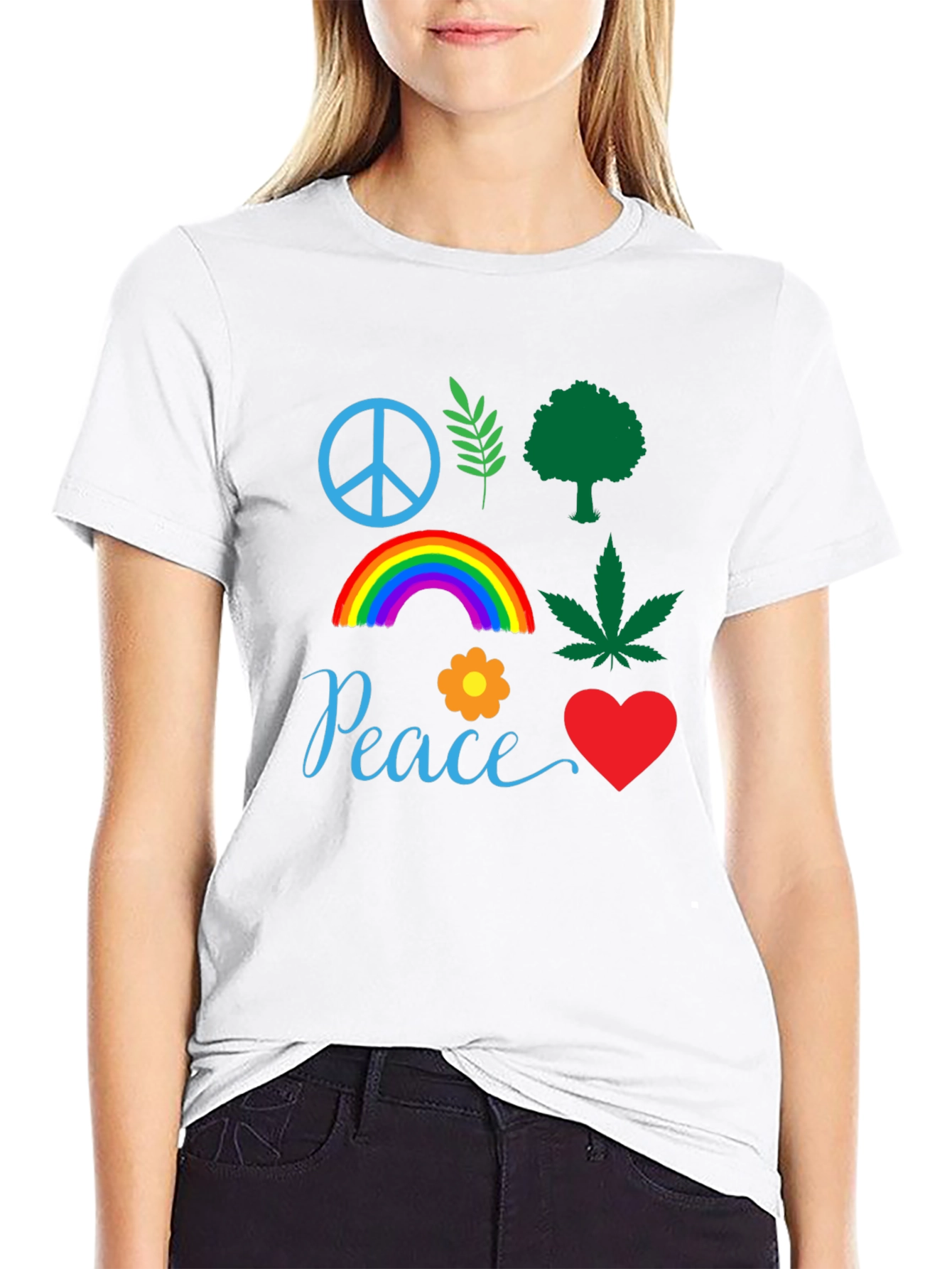 Peace Sign Graphic T-Shirt Unisex