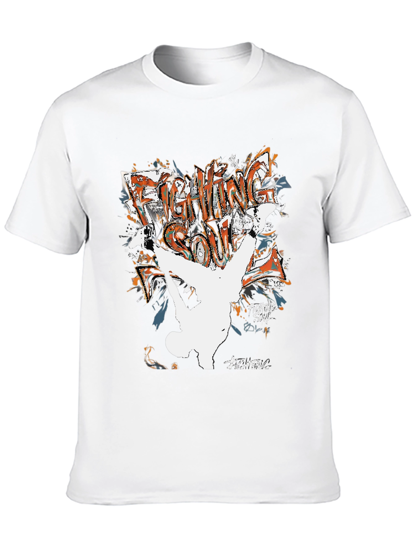 Fighting Soul Black T-Shirt Graphic Tee