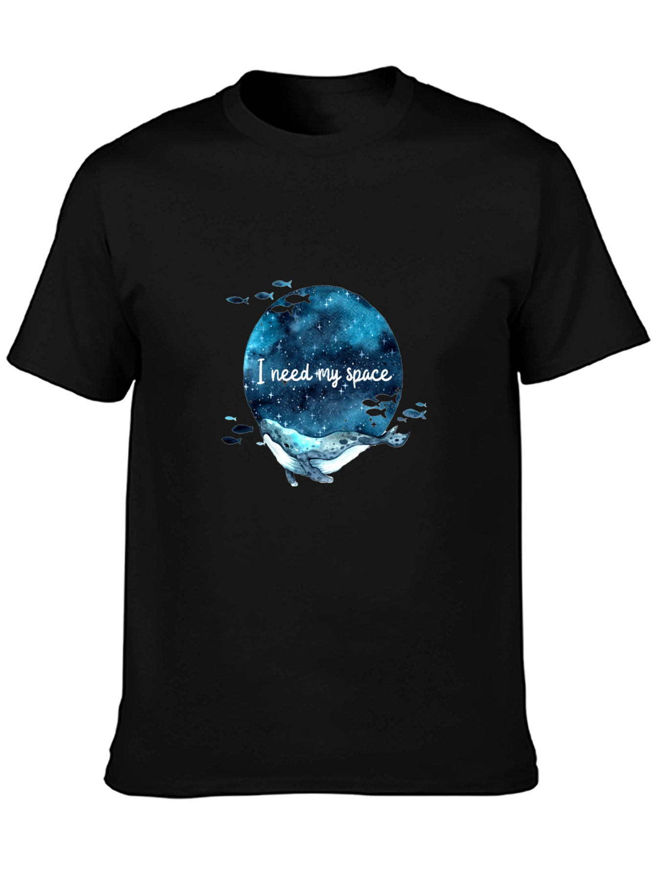 I Need My Space Whale T-Shirt - Galaxy Design