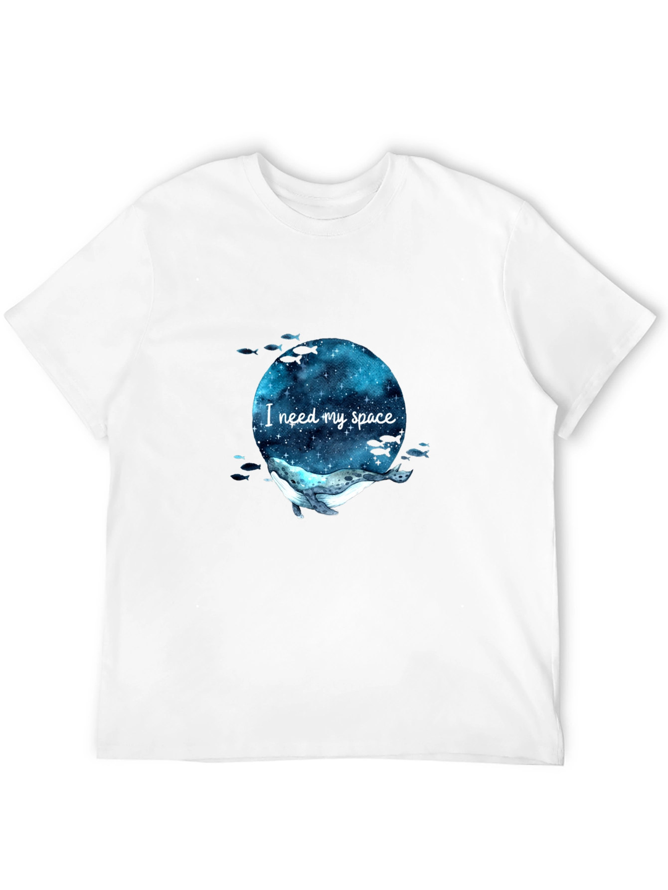 I Need My Space Whale T-Shirt - Galaxy Design