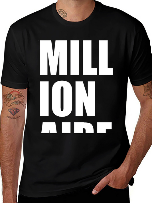 Millionaire Aide T-Shirt - Black Cotton Tee