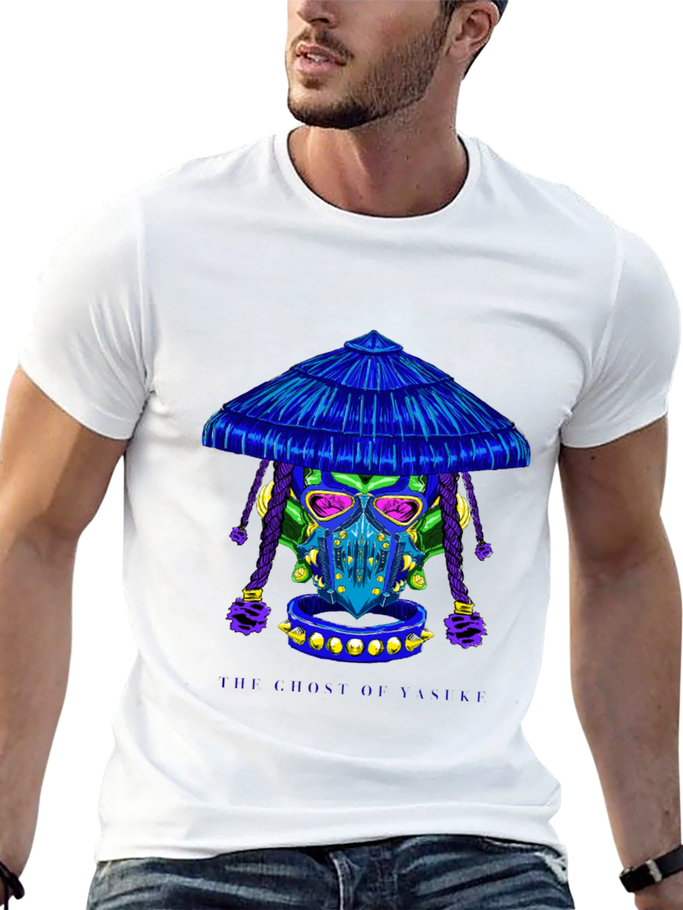 Samurai Skull Graphic Tee - Unique Streetwear Design