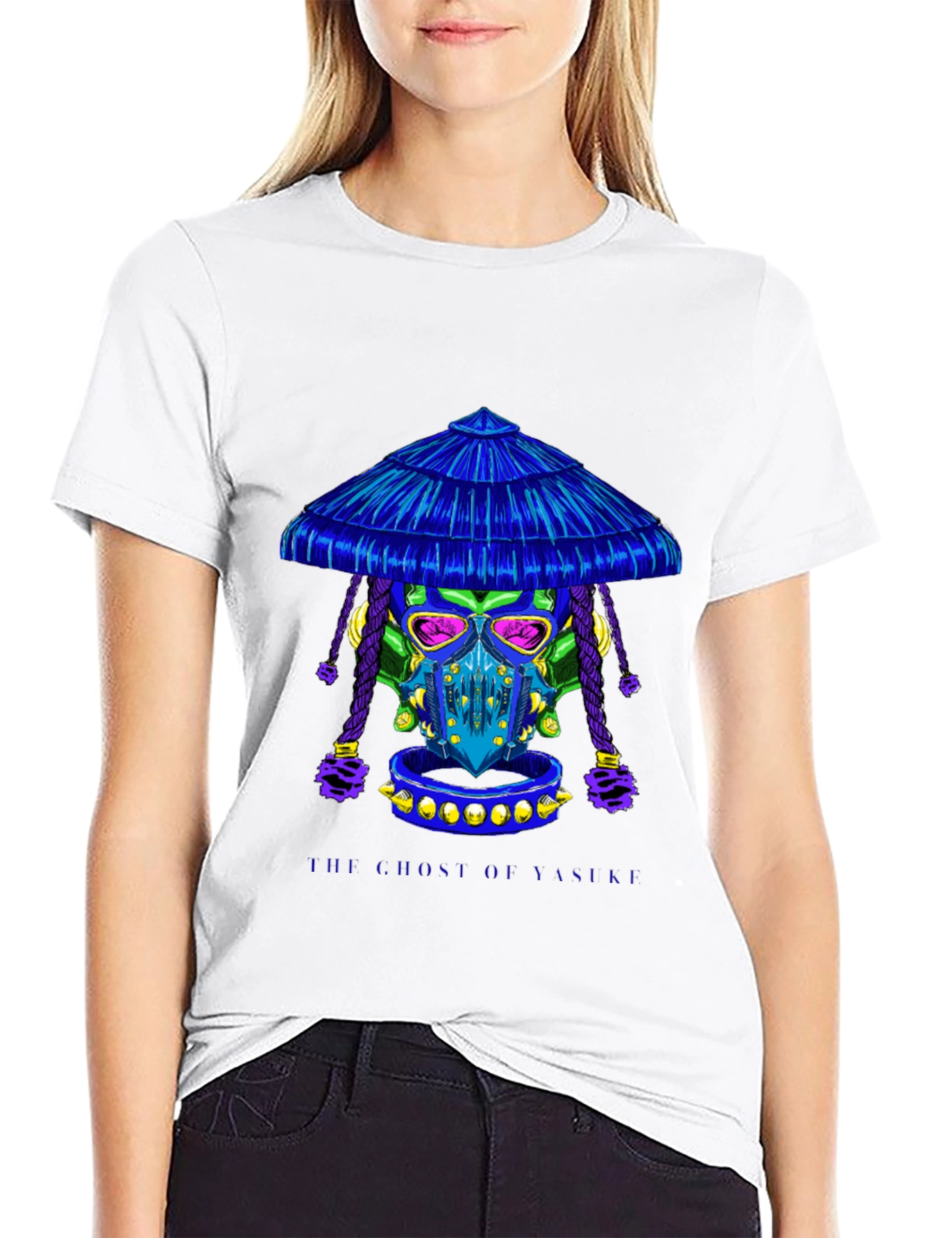 Samurai Skull Graphic Tee - Unique Streetwear Design