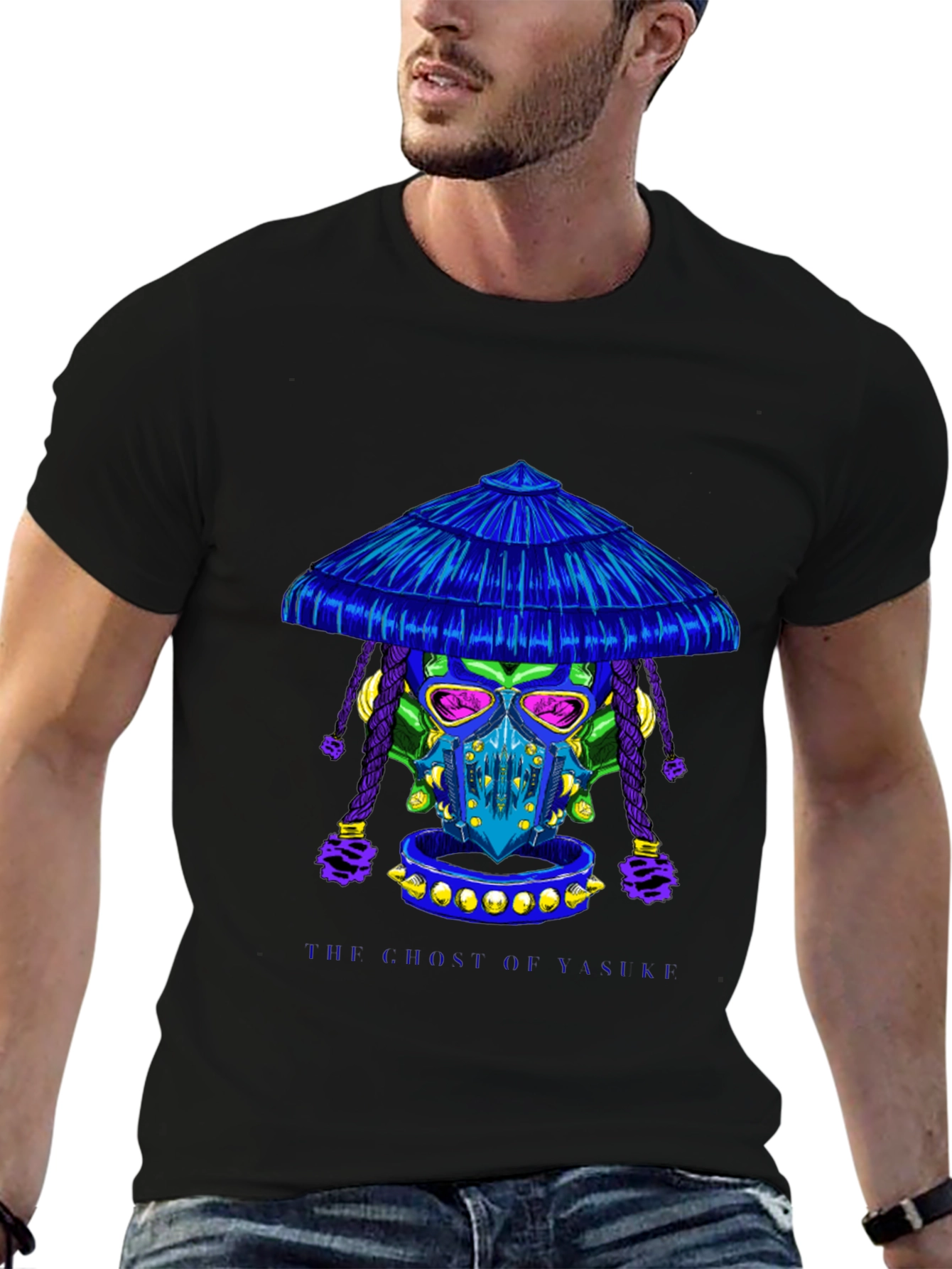Samurai Skull Graphic Tee - Unique Streetwear Design