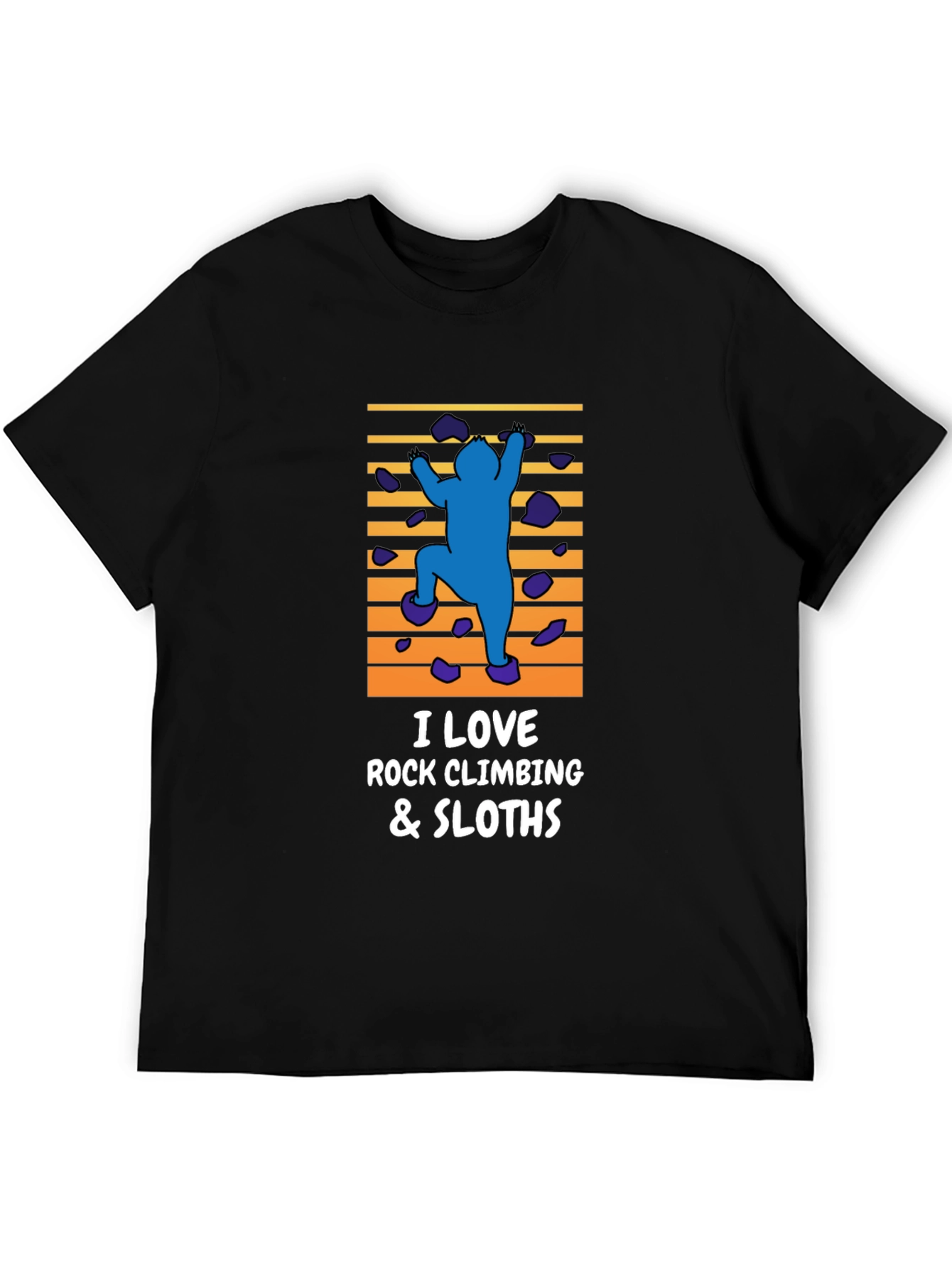 Rock Climbing & Sloths Graphic Tee