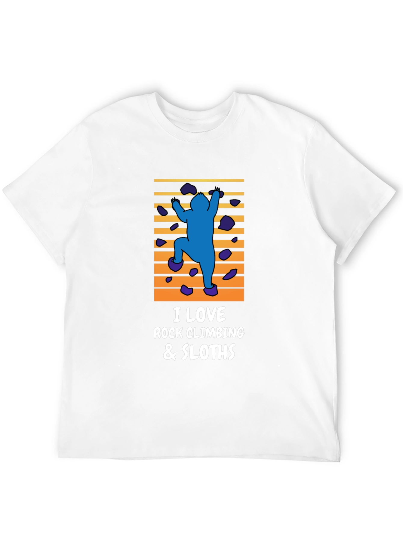 Rock Climbing & Sloths Graphic Tee