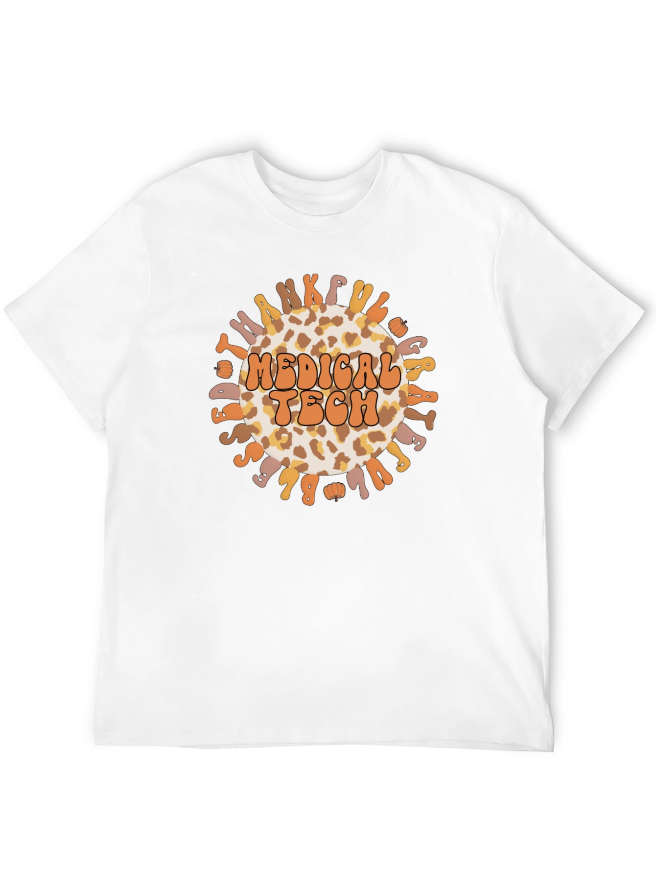 Medical Tech Leopard Print Thanksgiving Graphic Tee