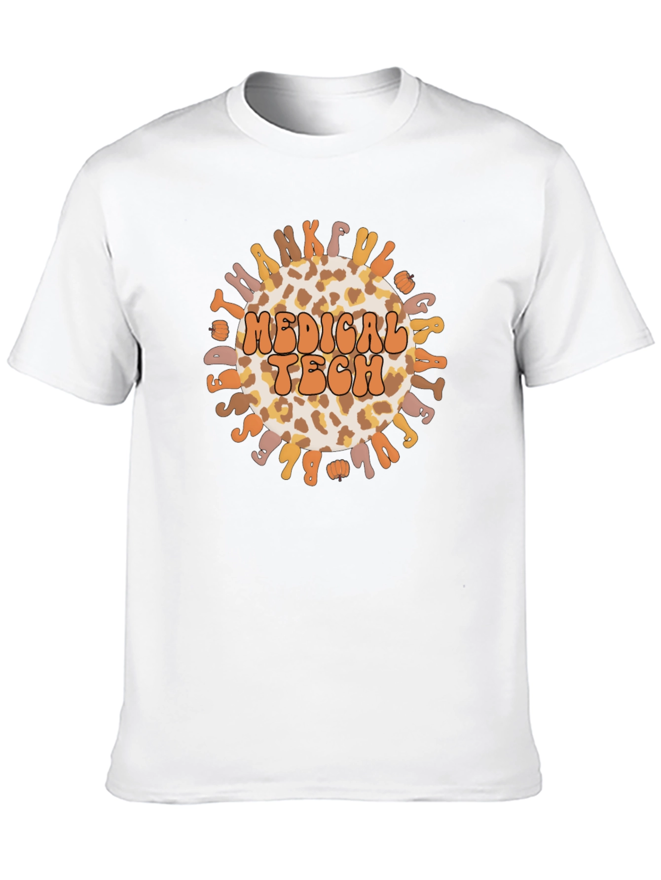 Medical Tech Leopard Print Thanksgiving Graphic Tee