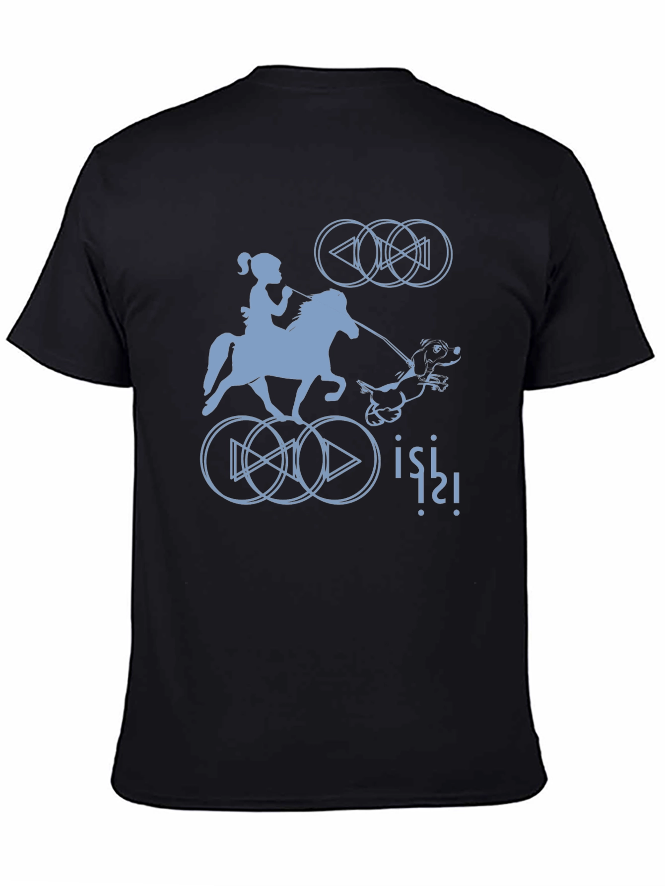 Quirky Graphic Tee - Horse Rider Design