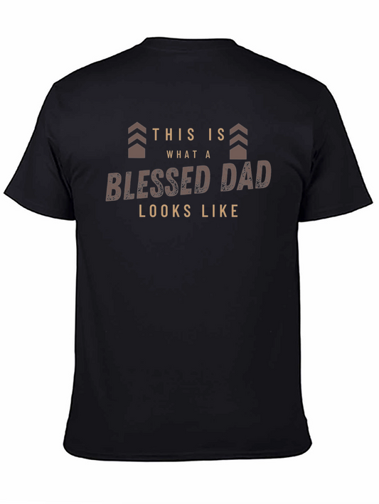 Blessed Dad Graphic Tee - Fathers Day Gift