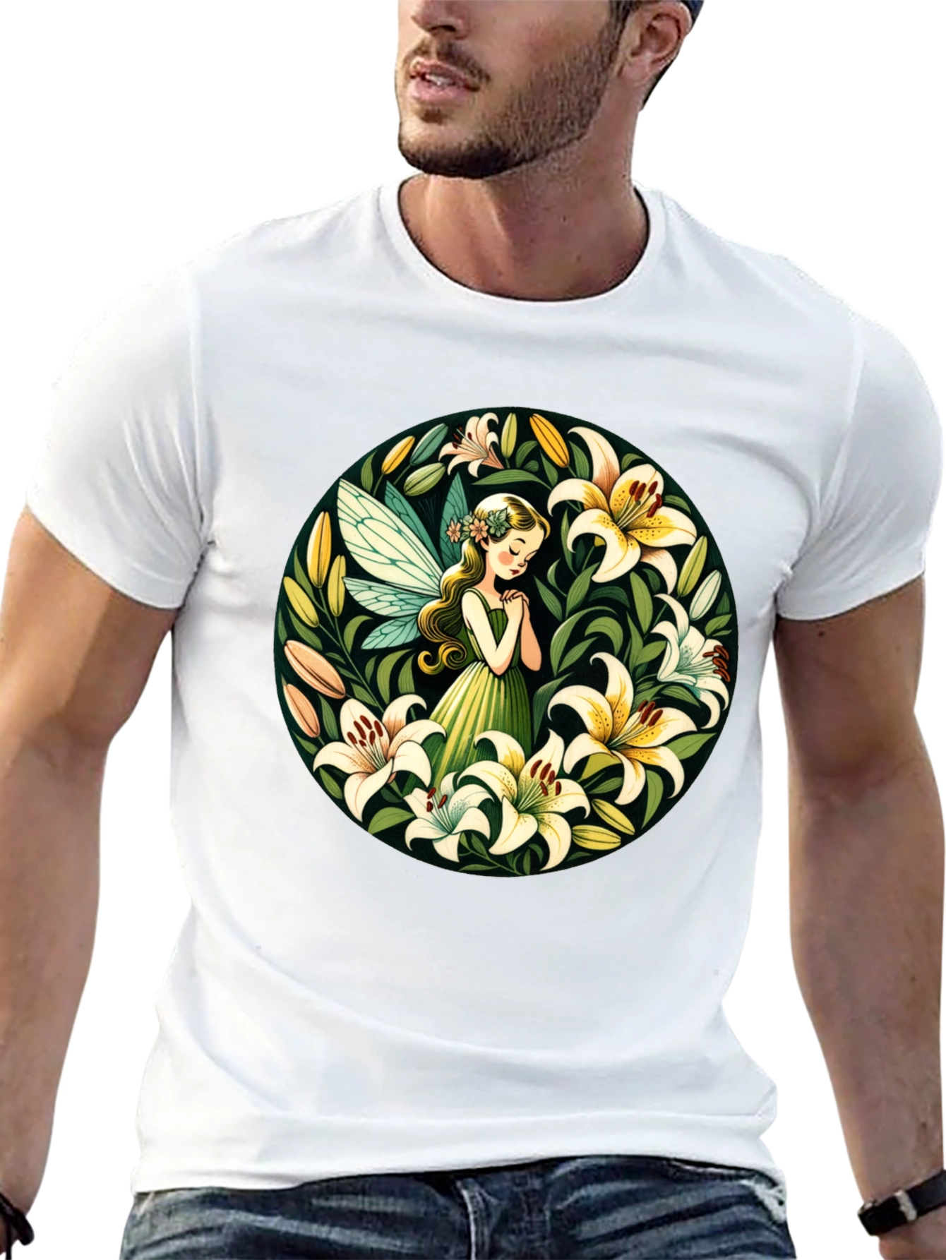 Fairy Lily T-Shirt - Whimsical Floral Design
