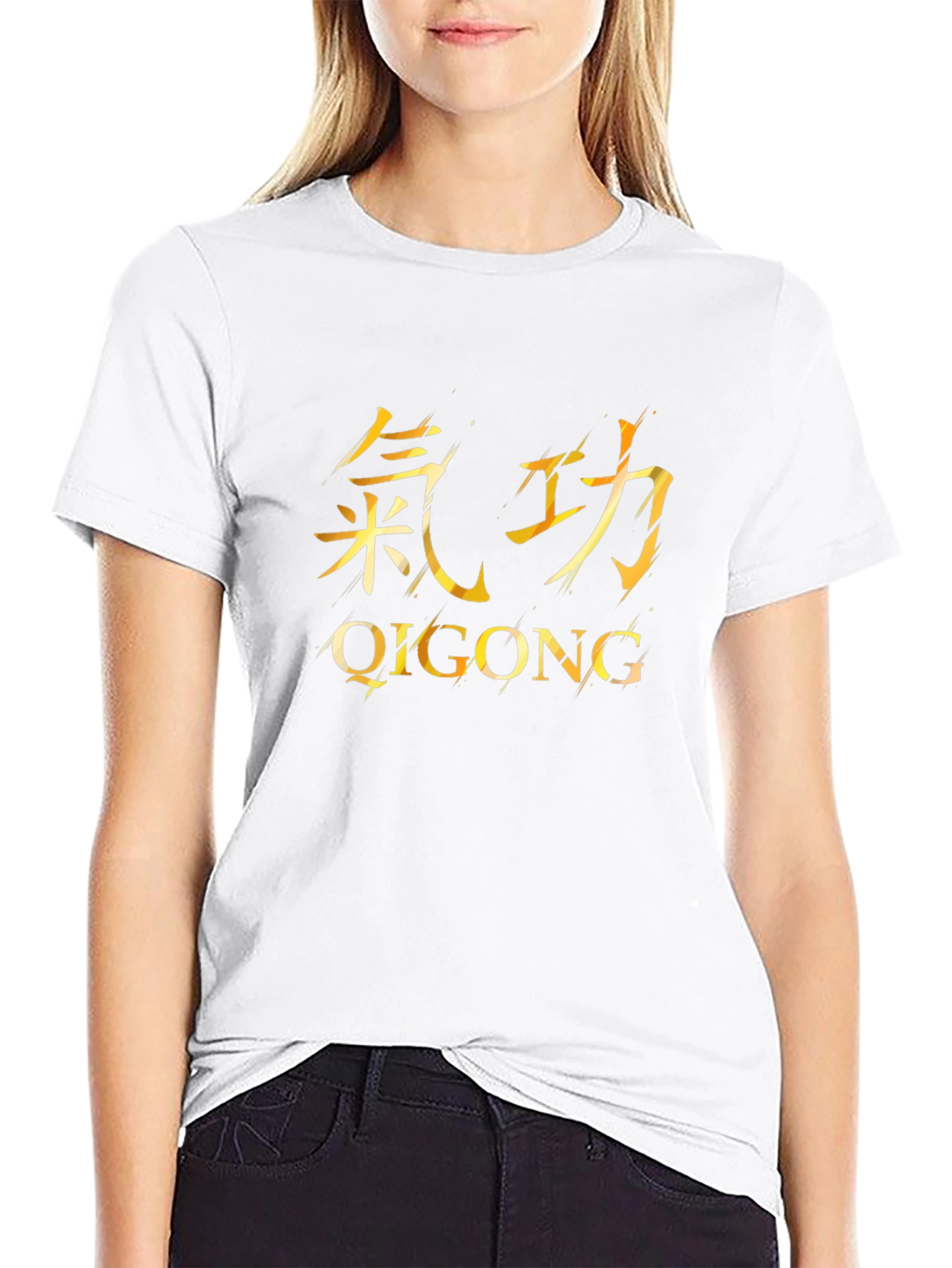 Qigong Kanji Graphic T-Shirt - Martial Arts Inspired