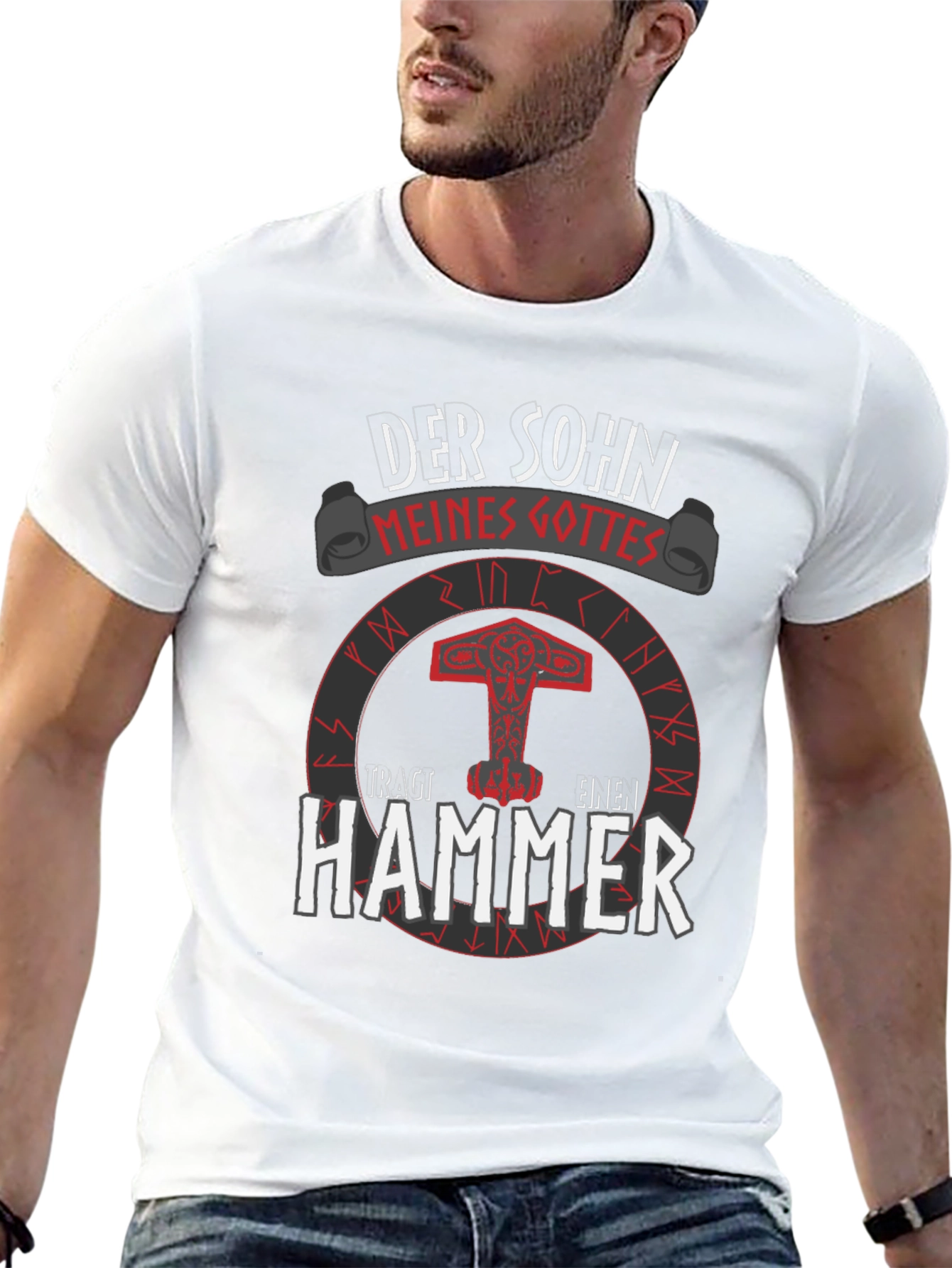Viking Hammer T-Shirt: Son of My God Tee