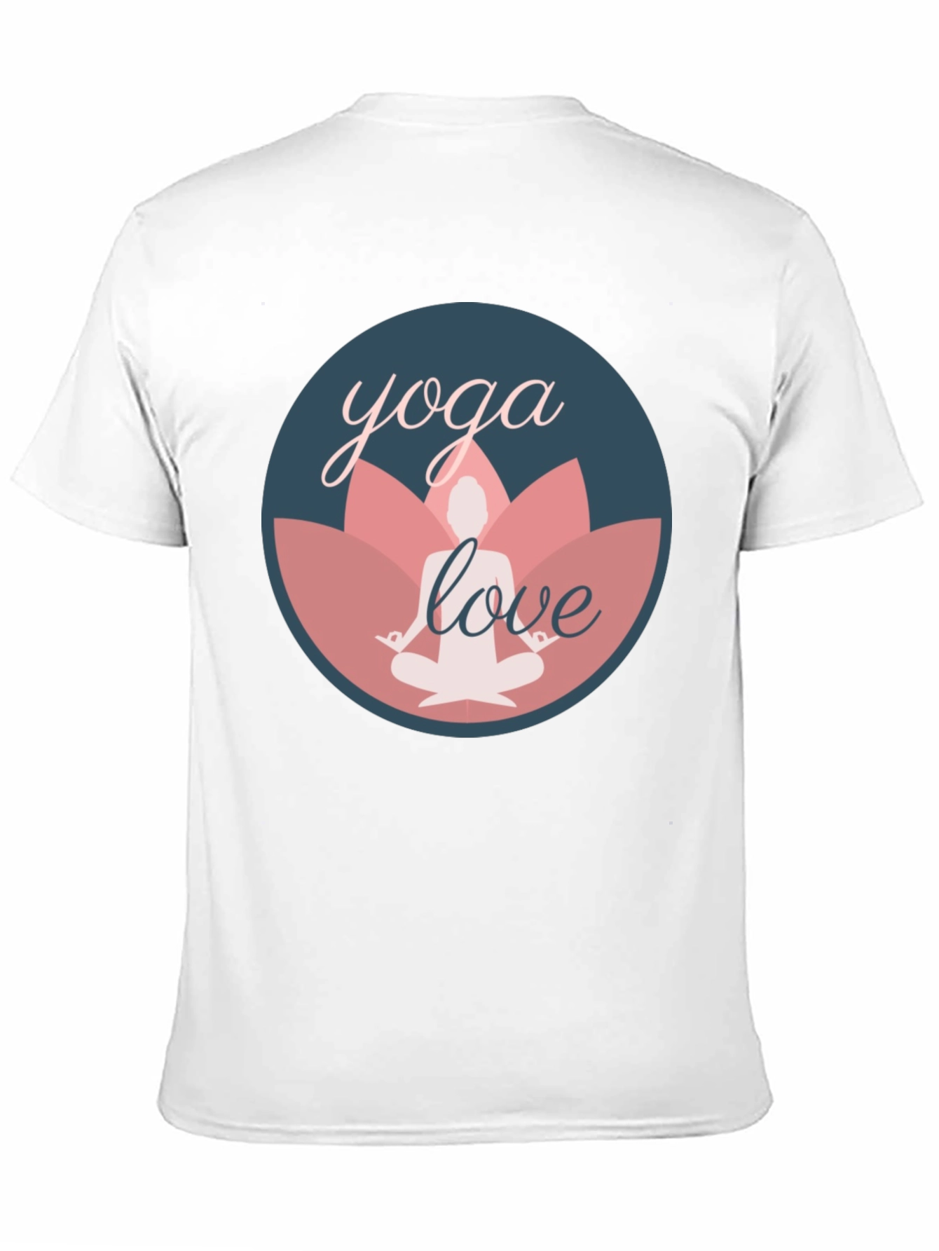 Yoga Love Graphic Tee - Black Cotton T-Shirt