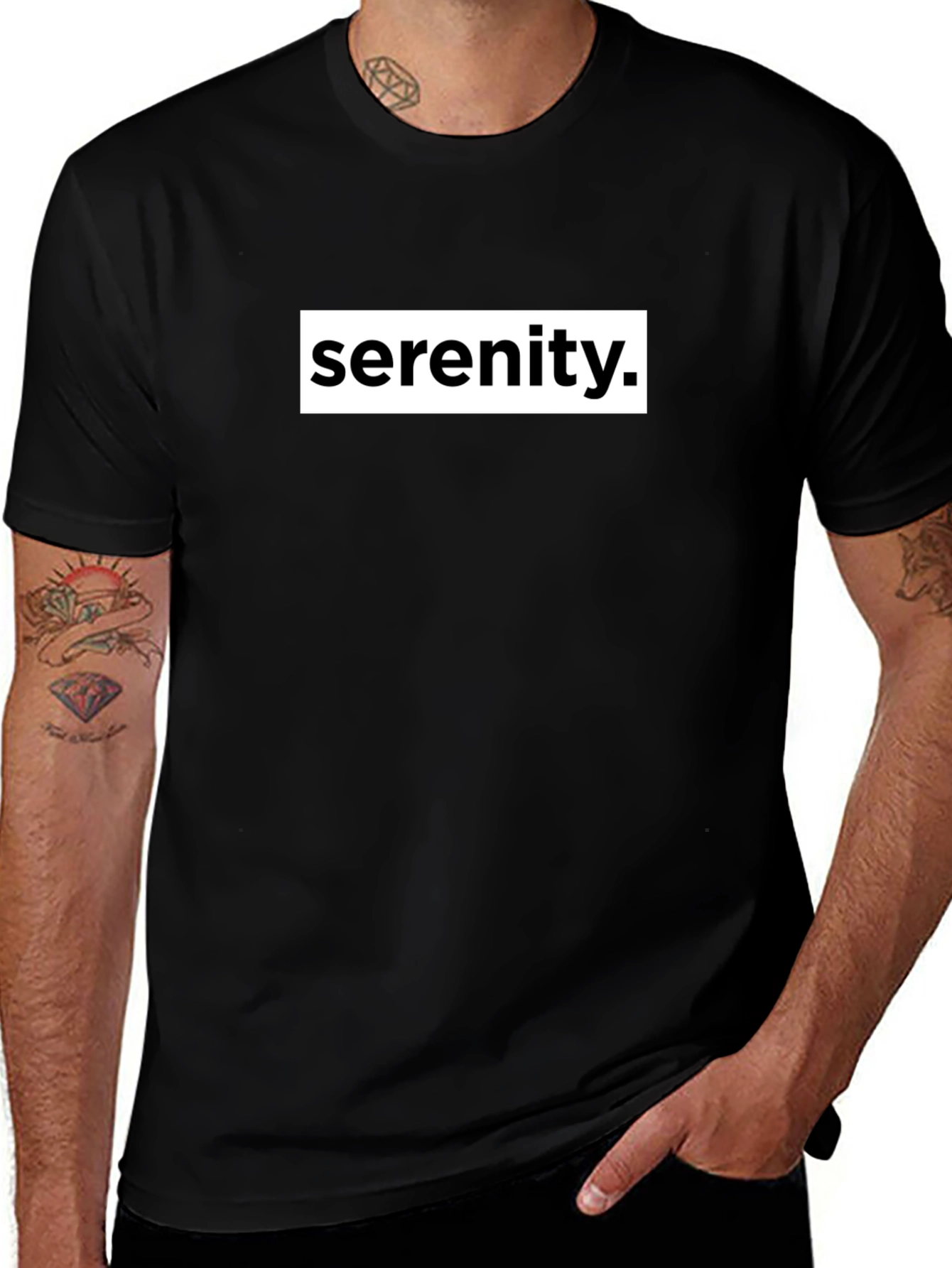 Serenity Graphic Tee - Classic Black T-Shirt