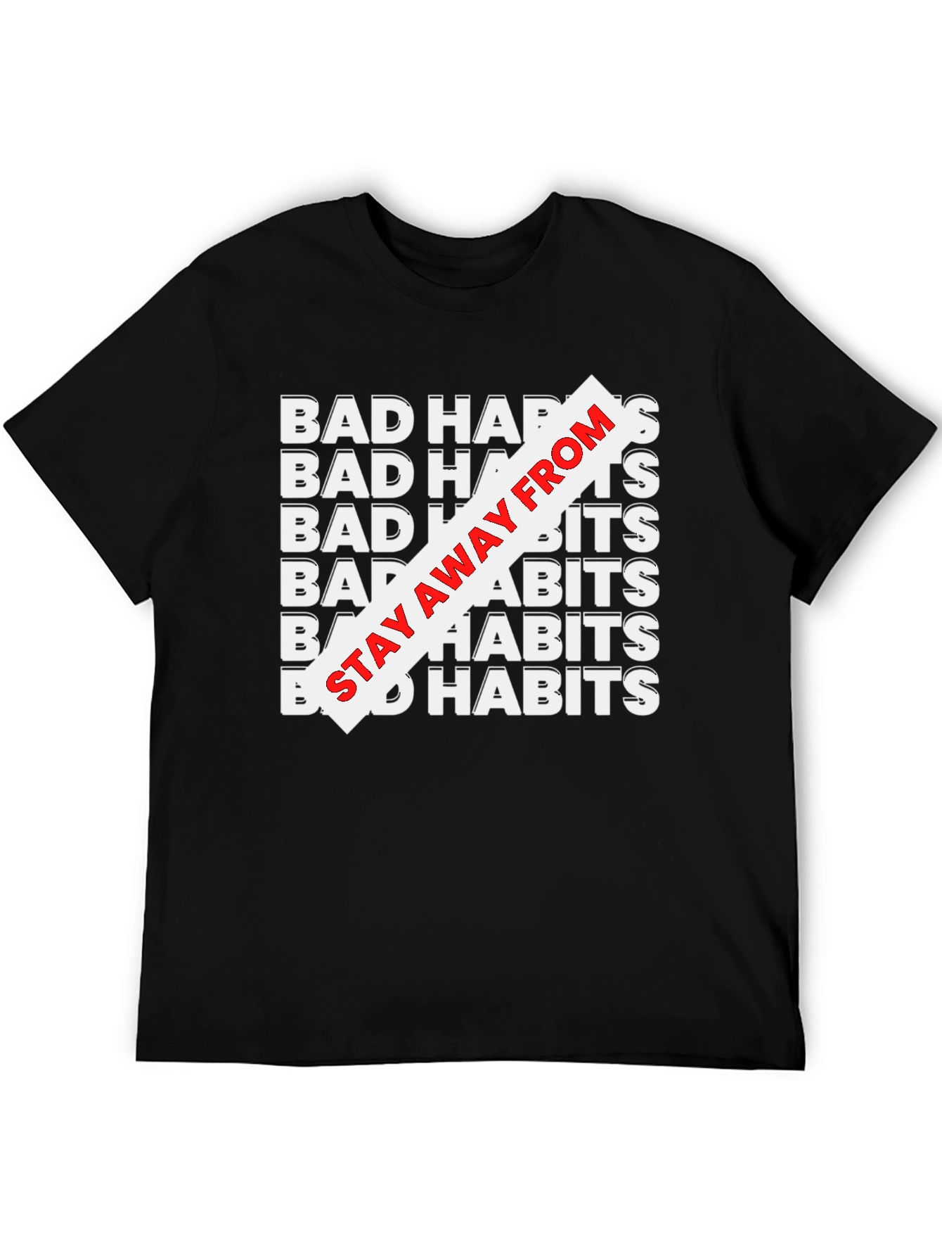 Bad Habits Tee - Stay Away Graphic T-Shirt