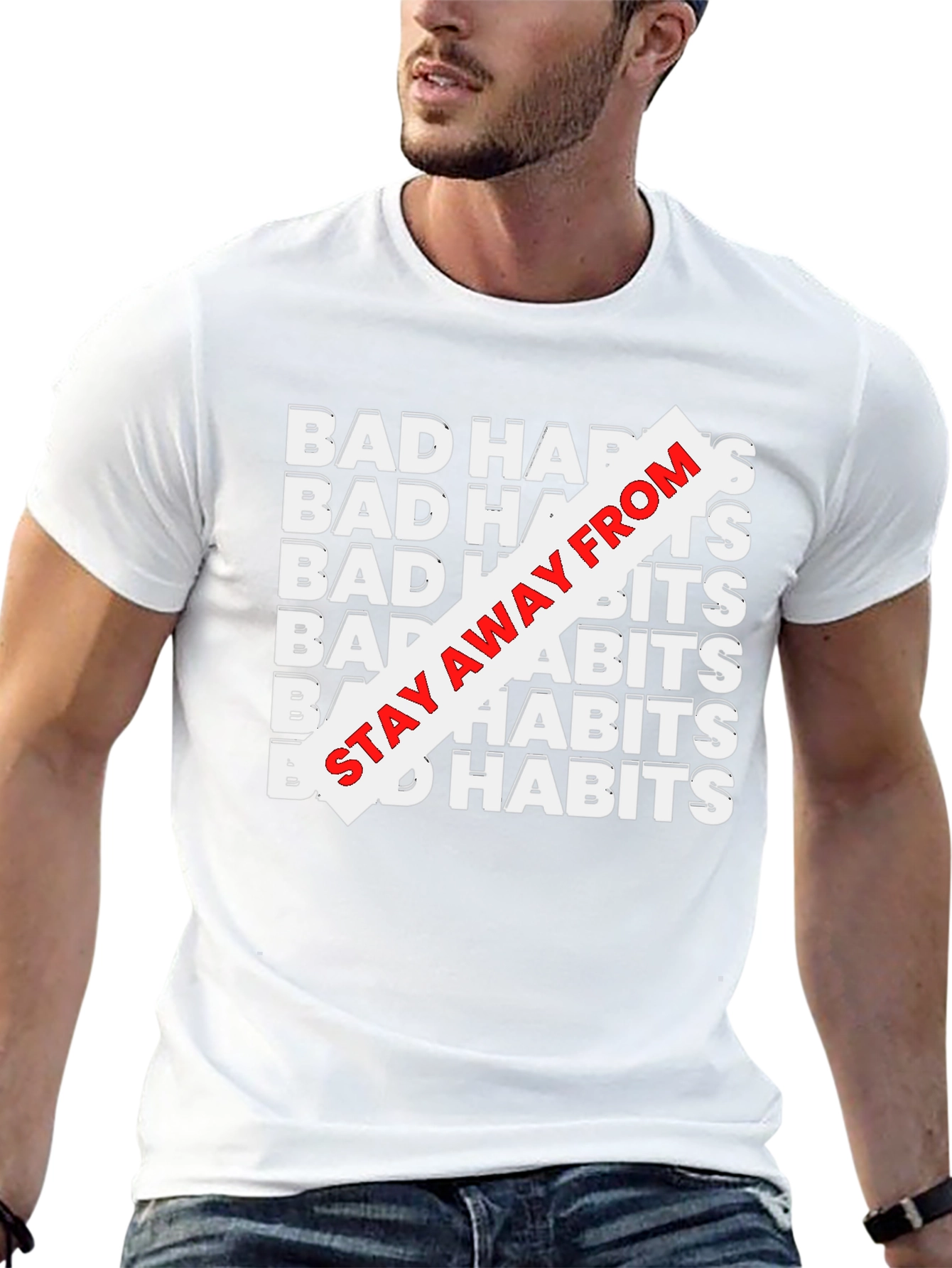 Bad Habits Tee - Stay Away Graphic T-Shirt