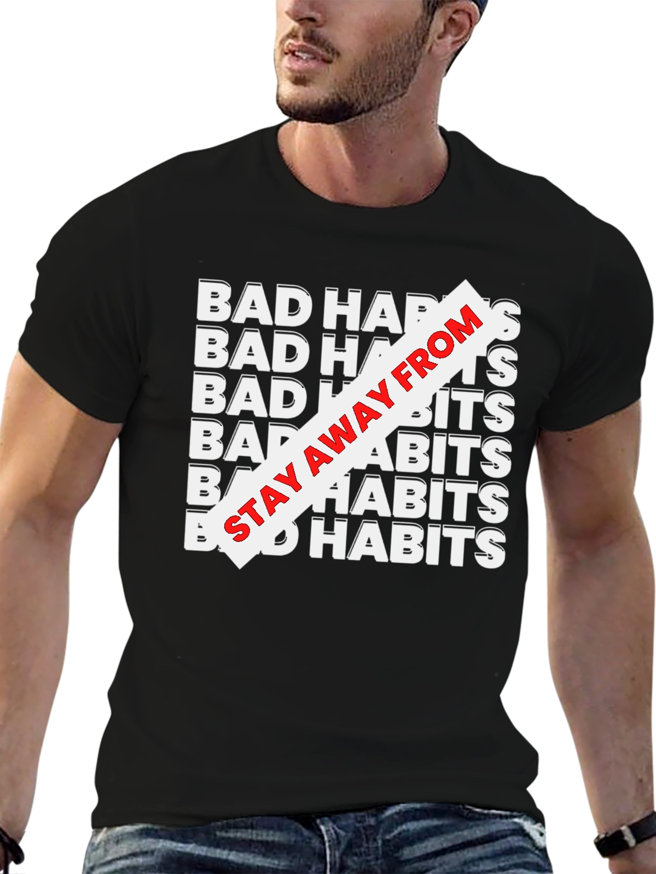 Bad Habits Tee - Stay Away Graphic T-Shirt