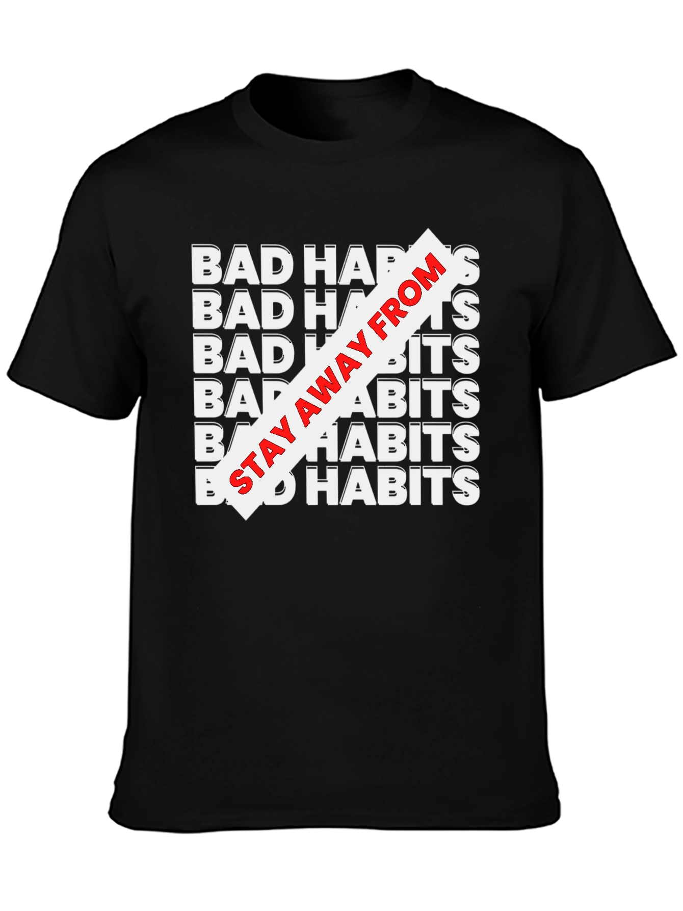Bad Habits Tee - Stay Away Graphic T-Shirt