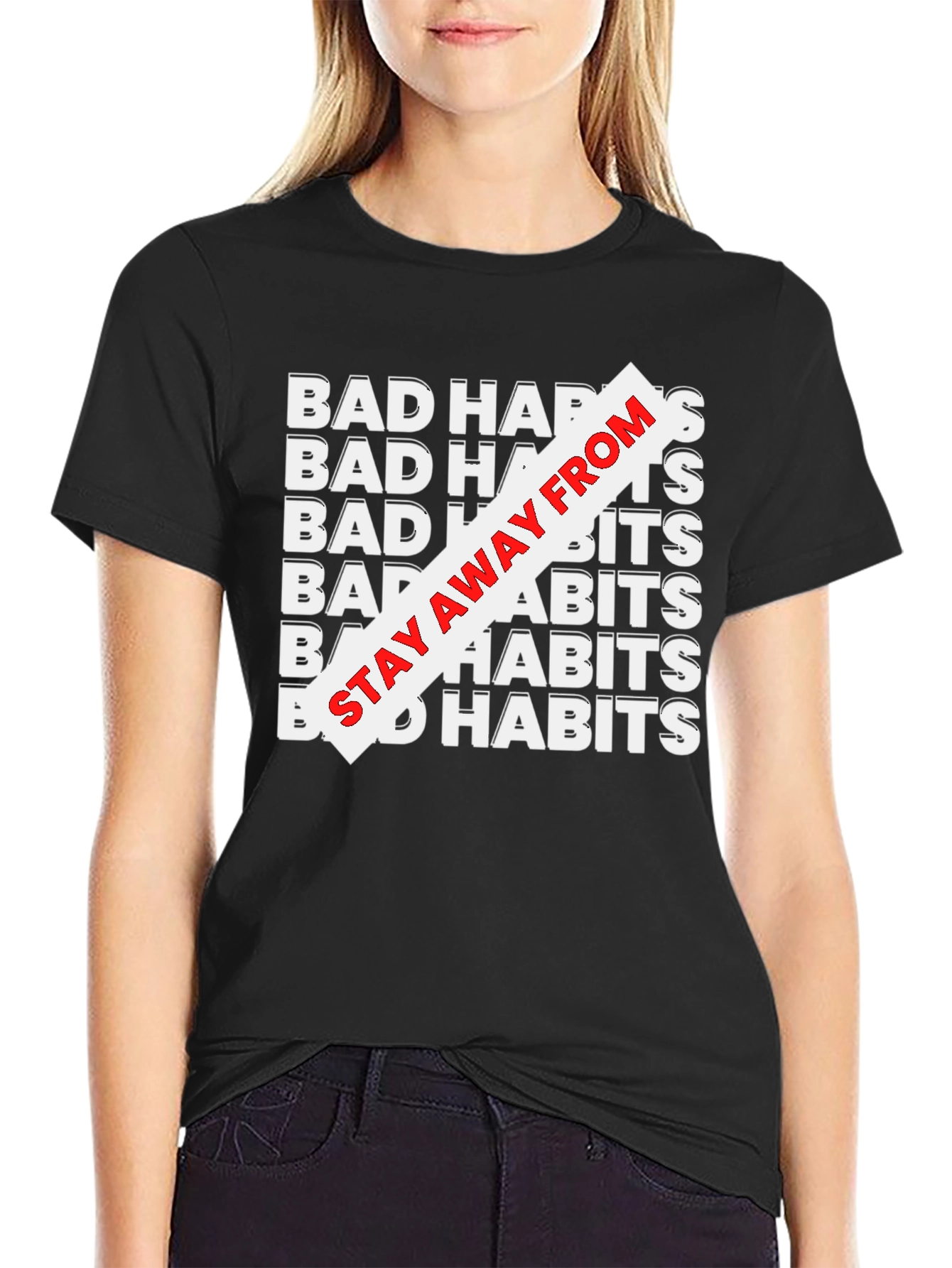 Bad Habits Tee - Stay Away Graphic T-Shirt