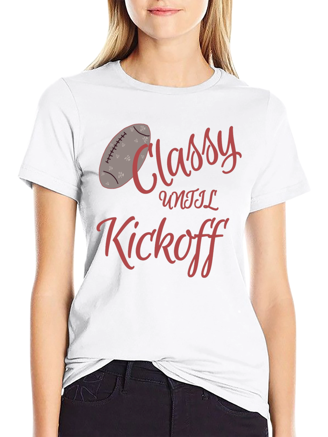Classy Until Kickoff Graphic Tee