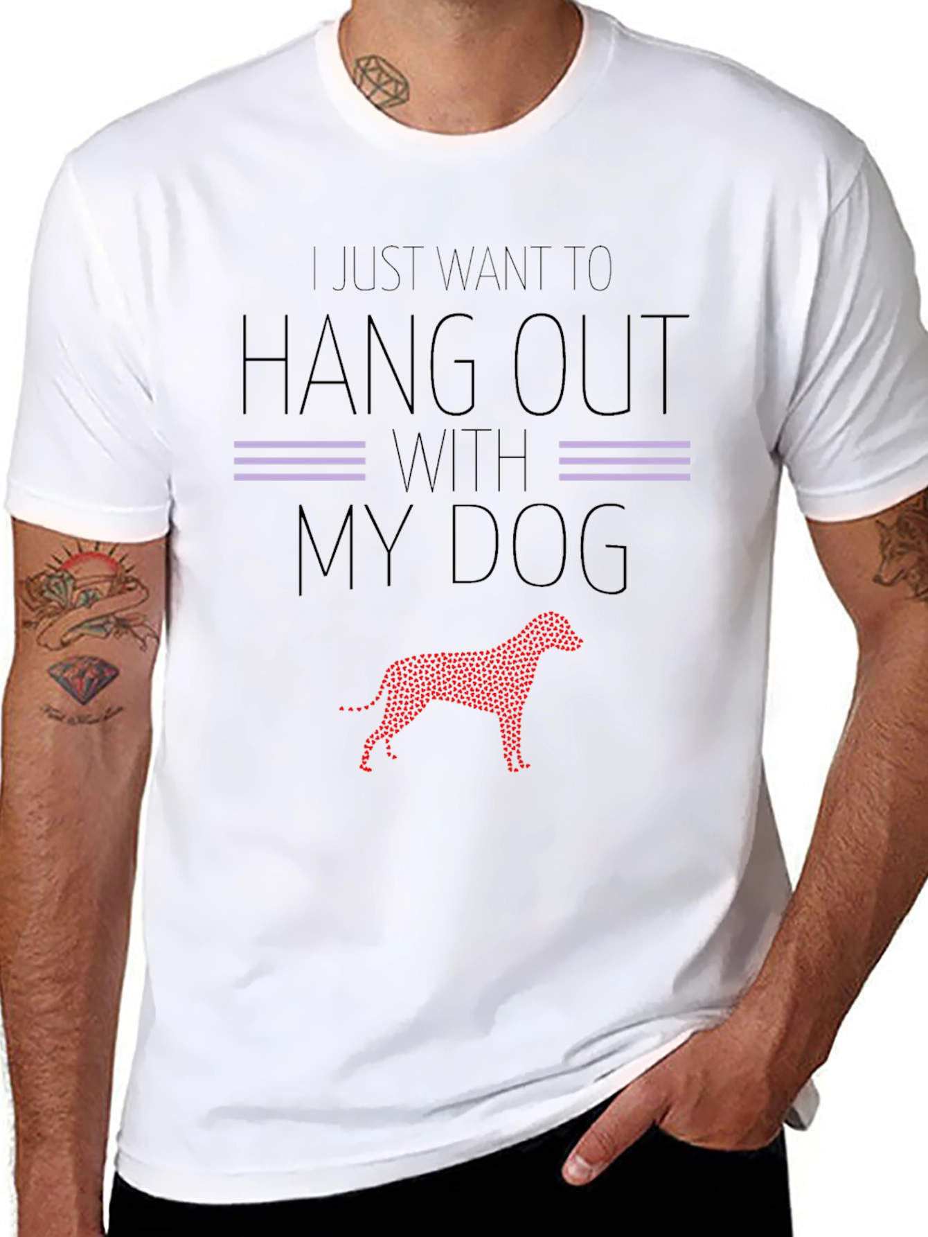 Hang Out With My Dog T-Shirt - Unisex