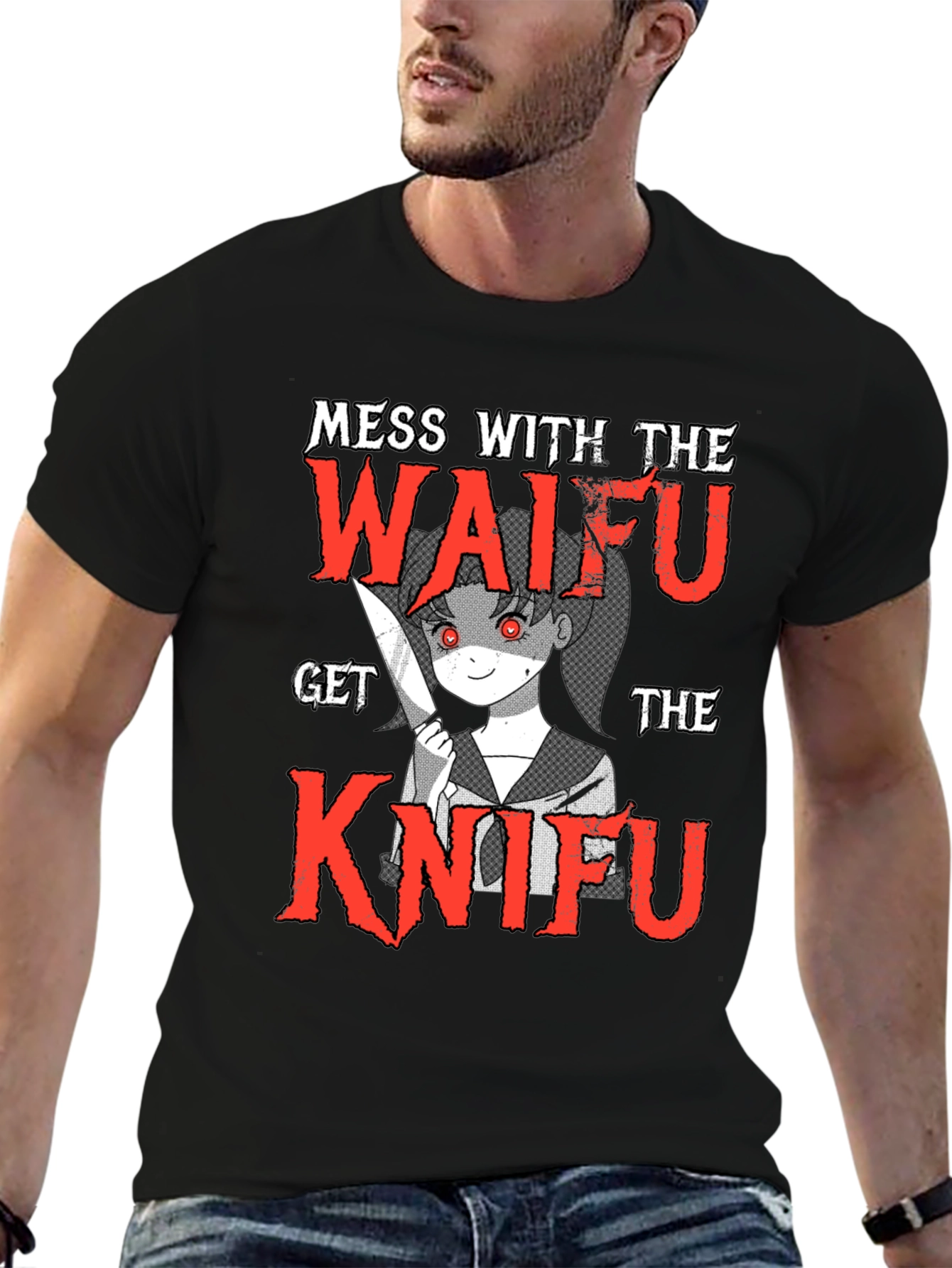 Waifu Knife T-Shirt - Anime Manga Graphic Tee