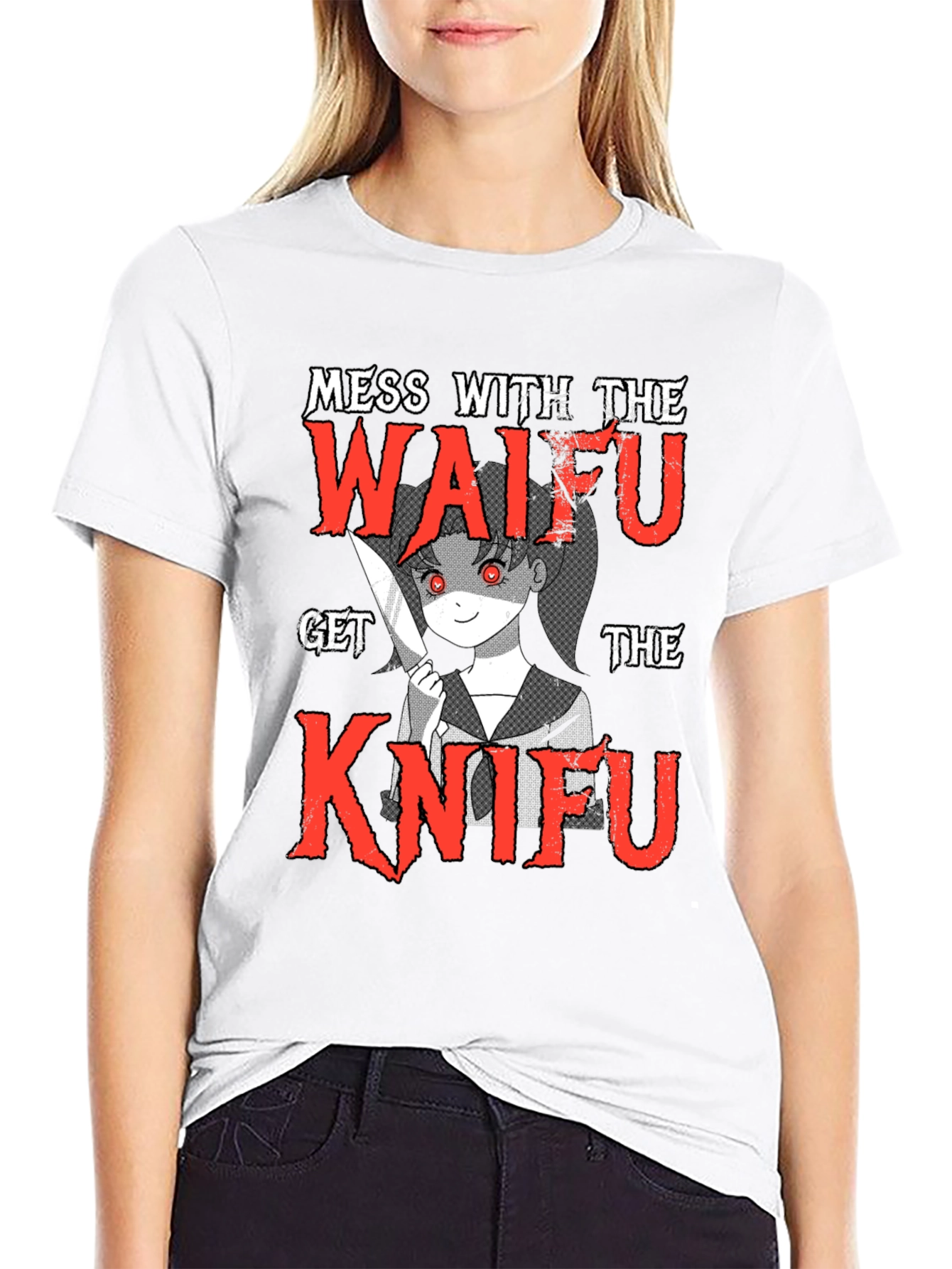 Waifu Knife T-Shirt - Anime Manga Graphic Tee