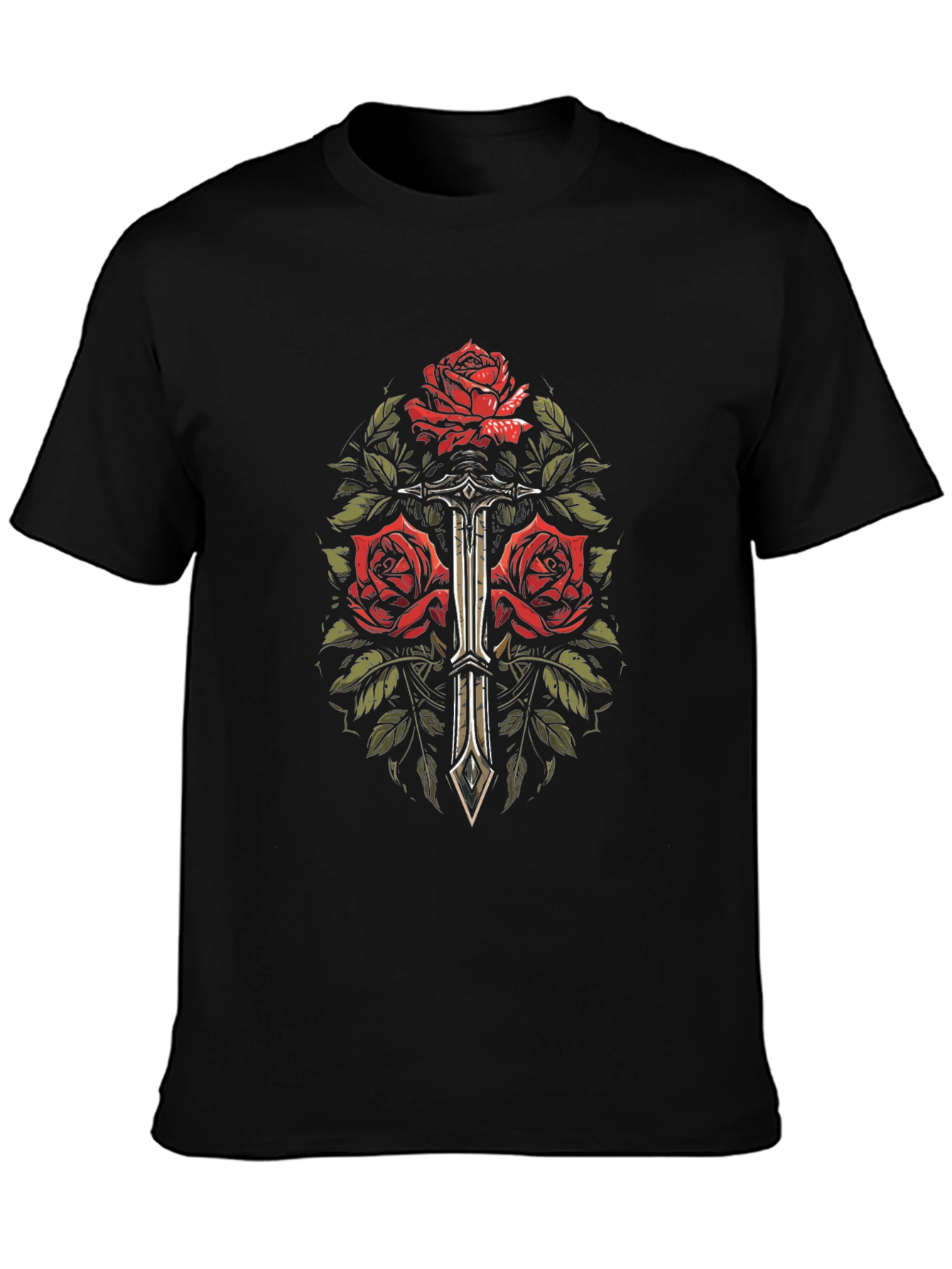 Rose & Dagger Graphic Tee - Edgy Streetwear