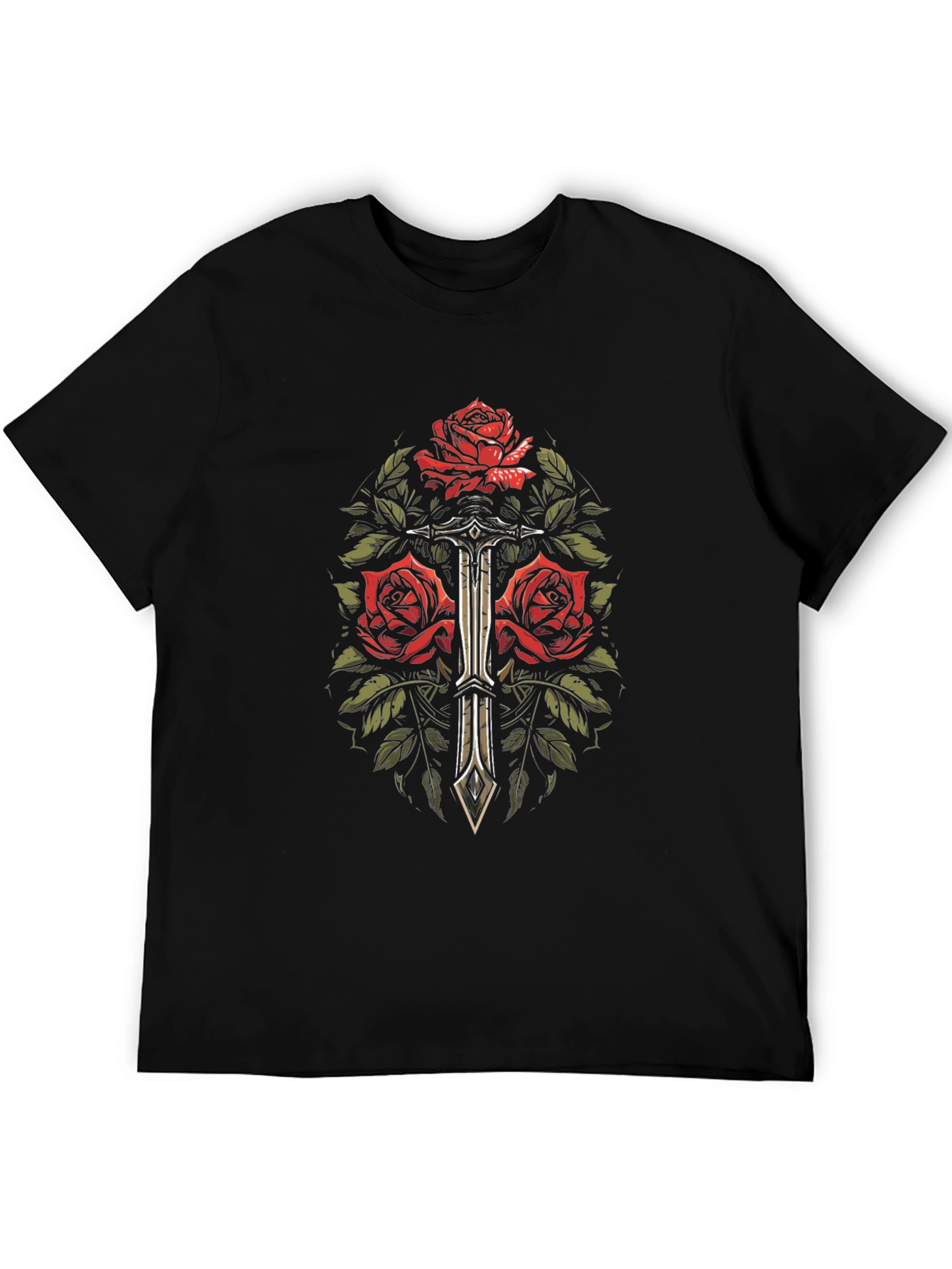 Rose & Dagger Graphic Tee - Edgy Streetwear