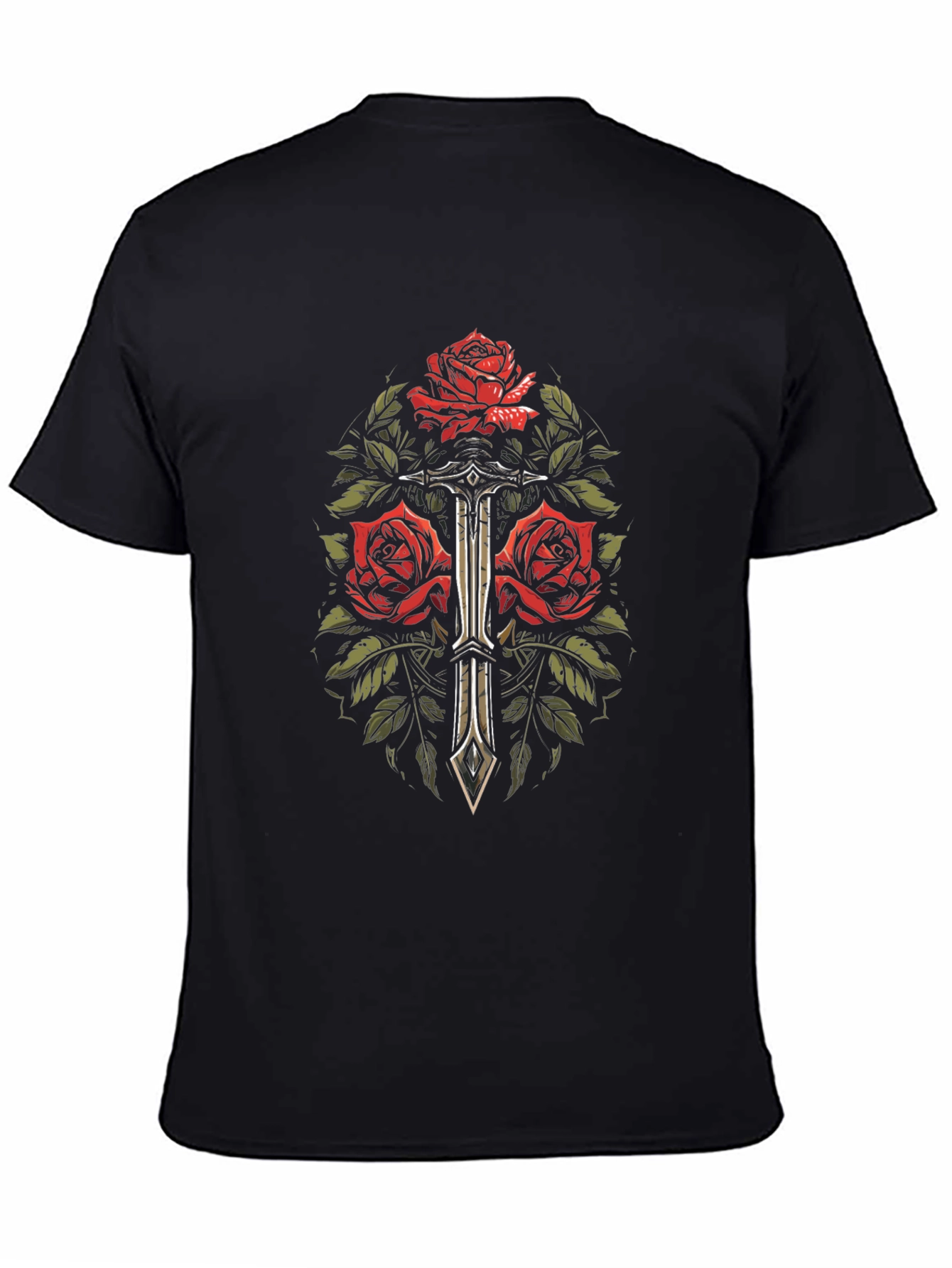 Rose & Dagger Graphic Tee - Edgy Streetwear