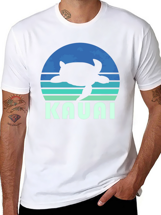 Kauai Turtle Sunset Graphic T-Shirt