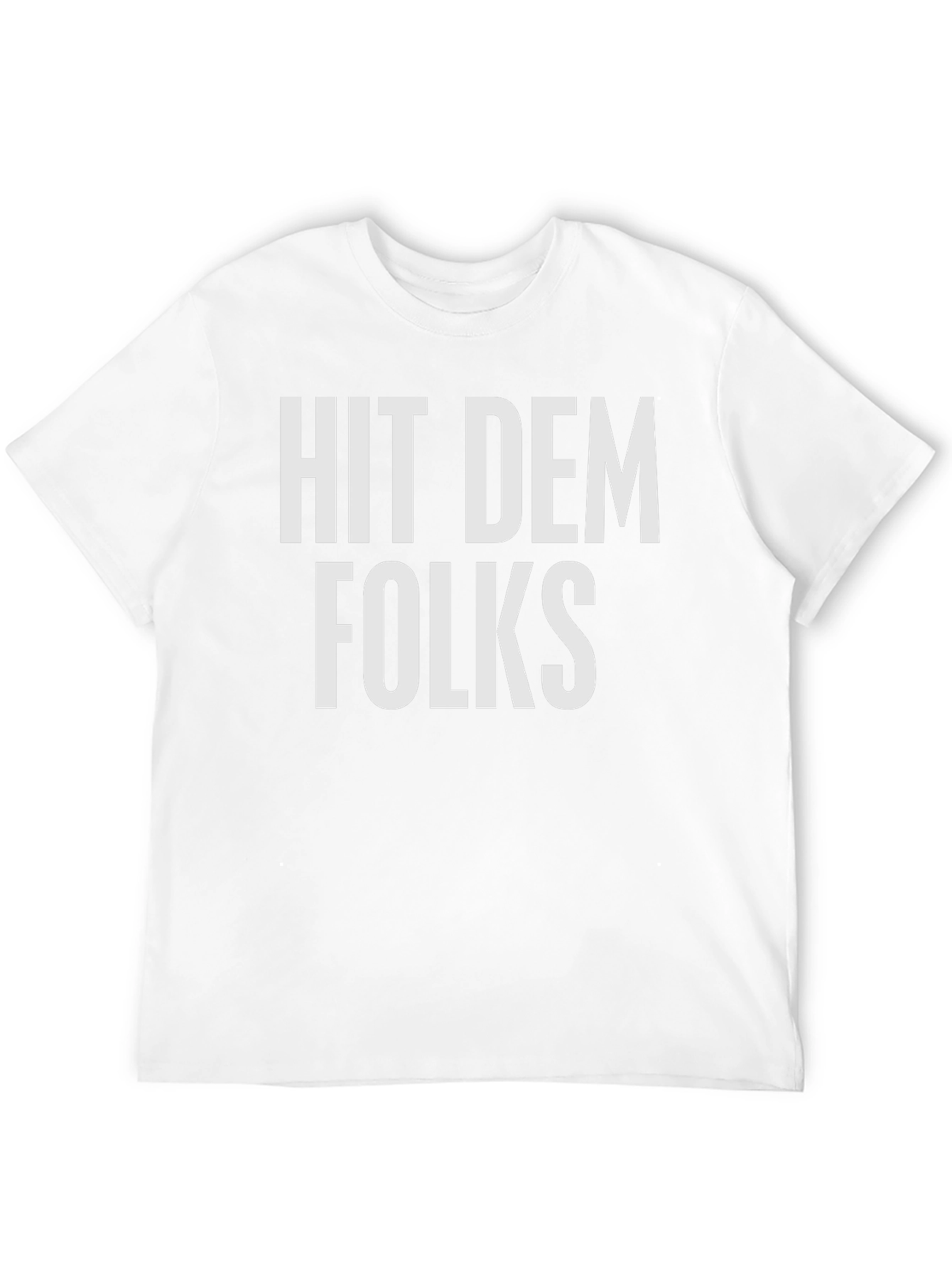 Hit Dem Folks Graphic Tee - Black Cotton Blend