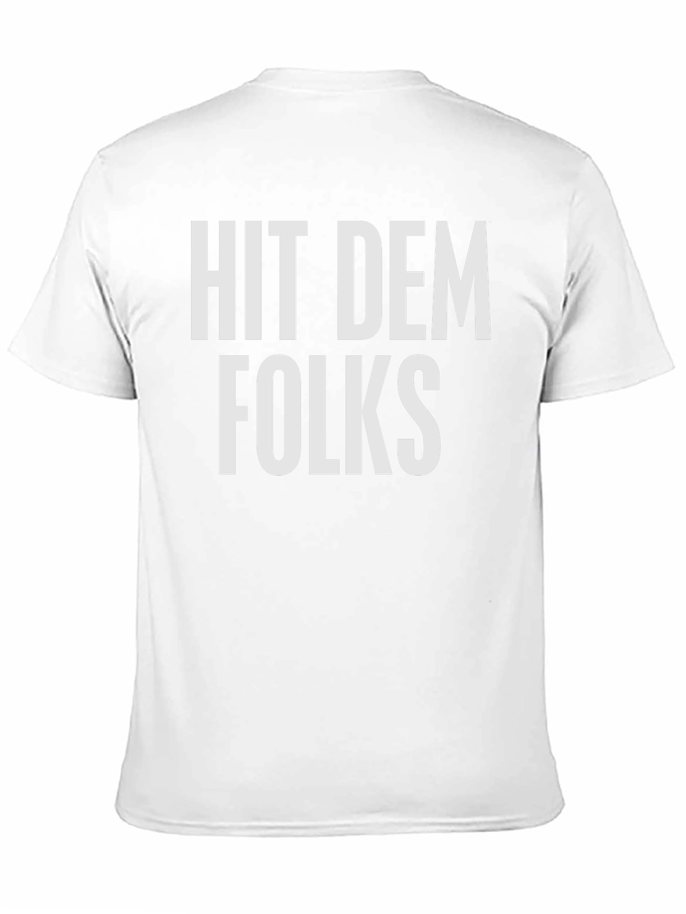 Hit Dem Folks Graphic Tee - Black Cotton Blend