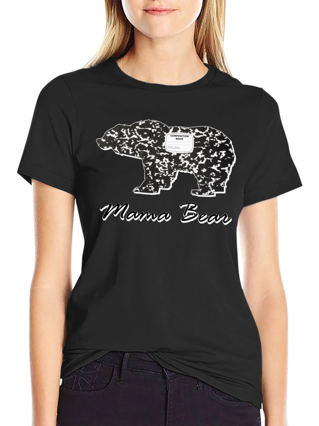 Mama Bear Composition Book Graphic Tee