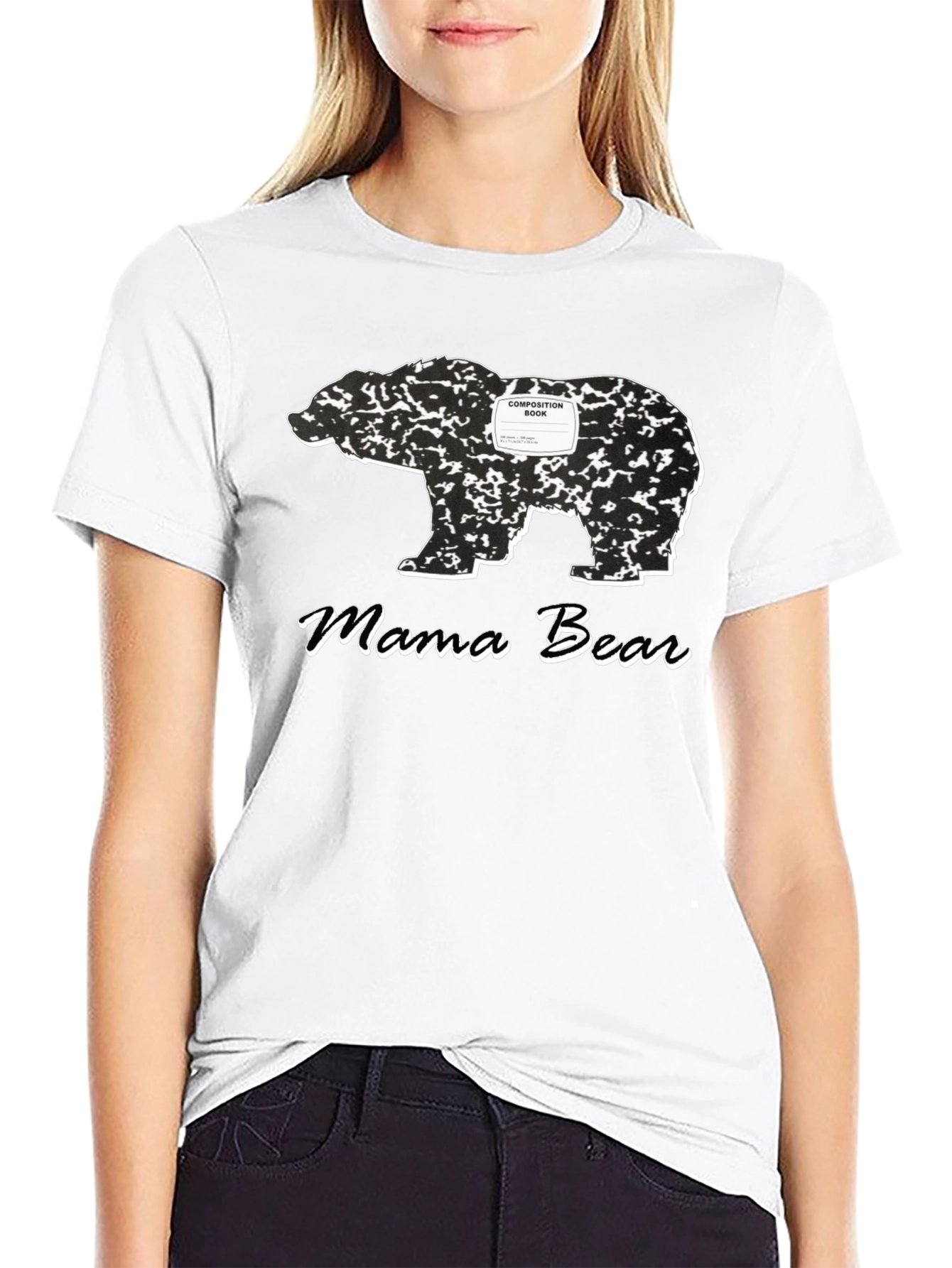 Mama Bear Composition Book Graphic Tee