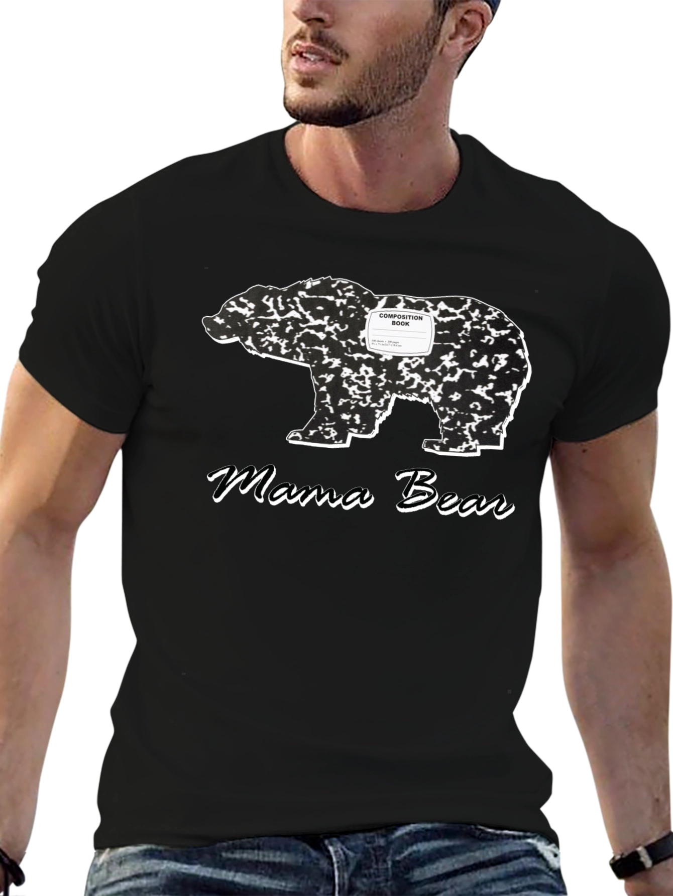 Mama Bear Composition Book Graphic Tee