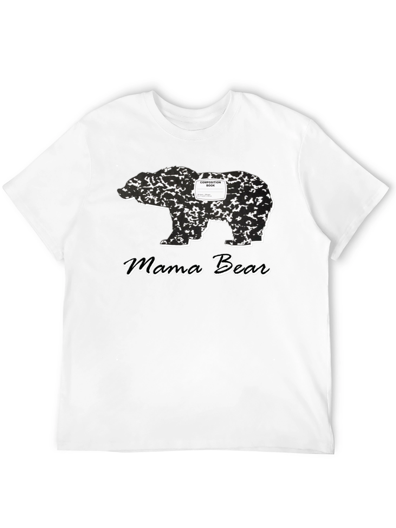Mama Bear Composition Book Graphic Tee