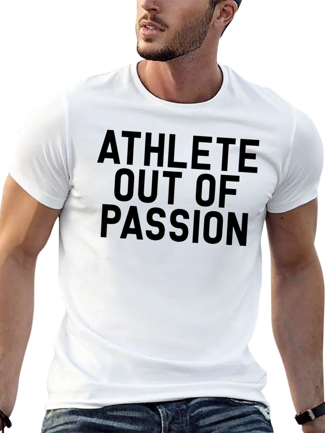 Athlete Out of Passion Black Graphic Tee