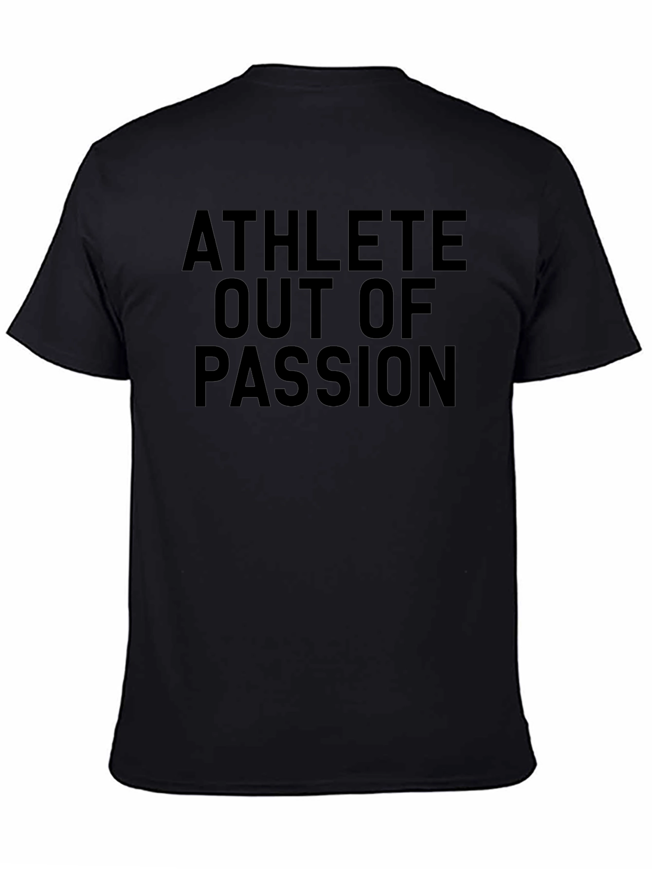 Athlete Out of Passion Black Graphic Tee