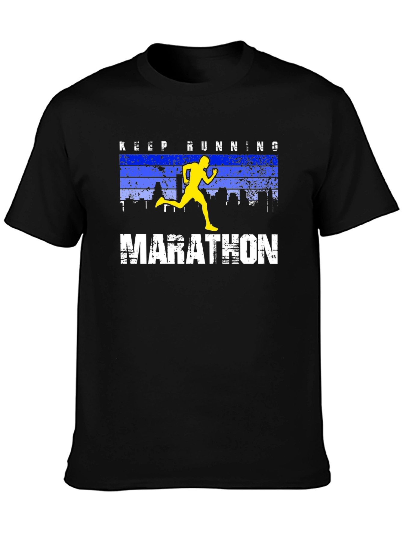 Keep Running Marathon T-Shirt - Sporty Graphic Tee