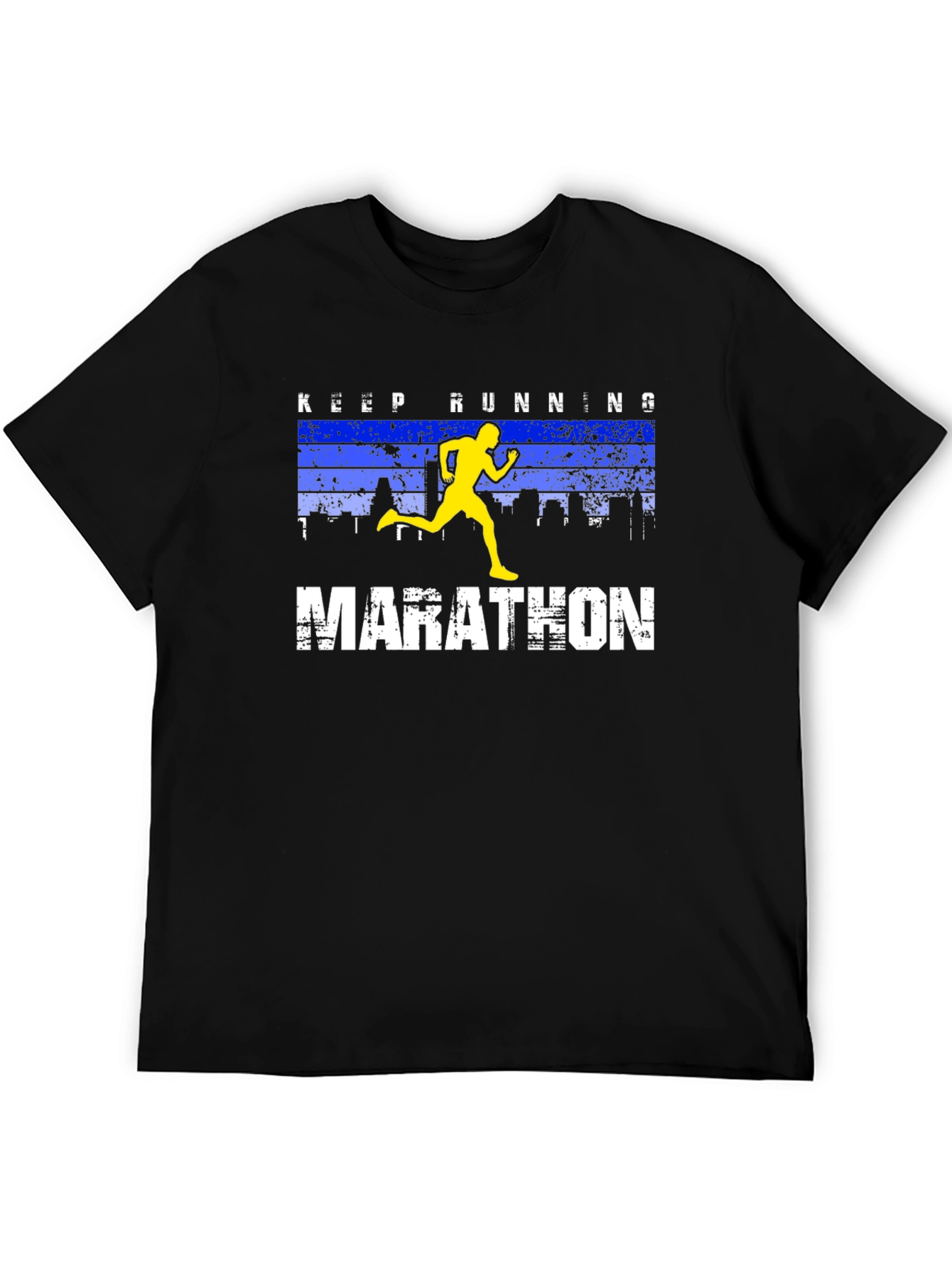 Keep Running Marathon T-Shirt - Sporty Graphic Tee
