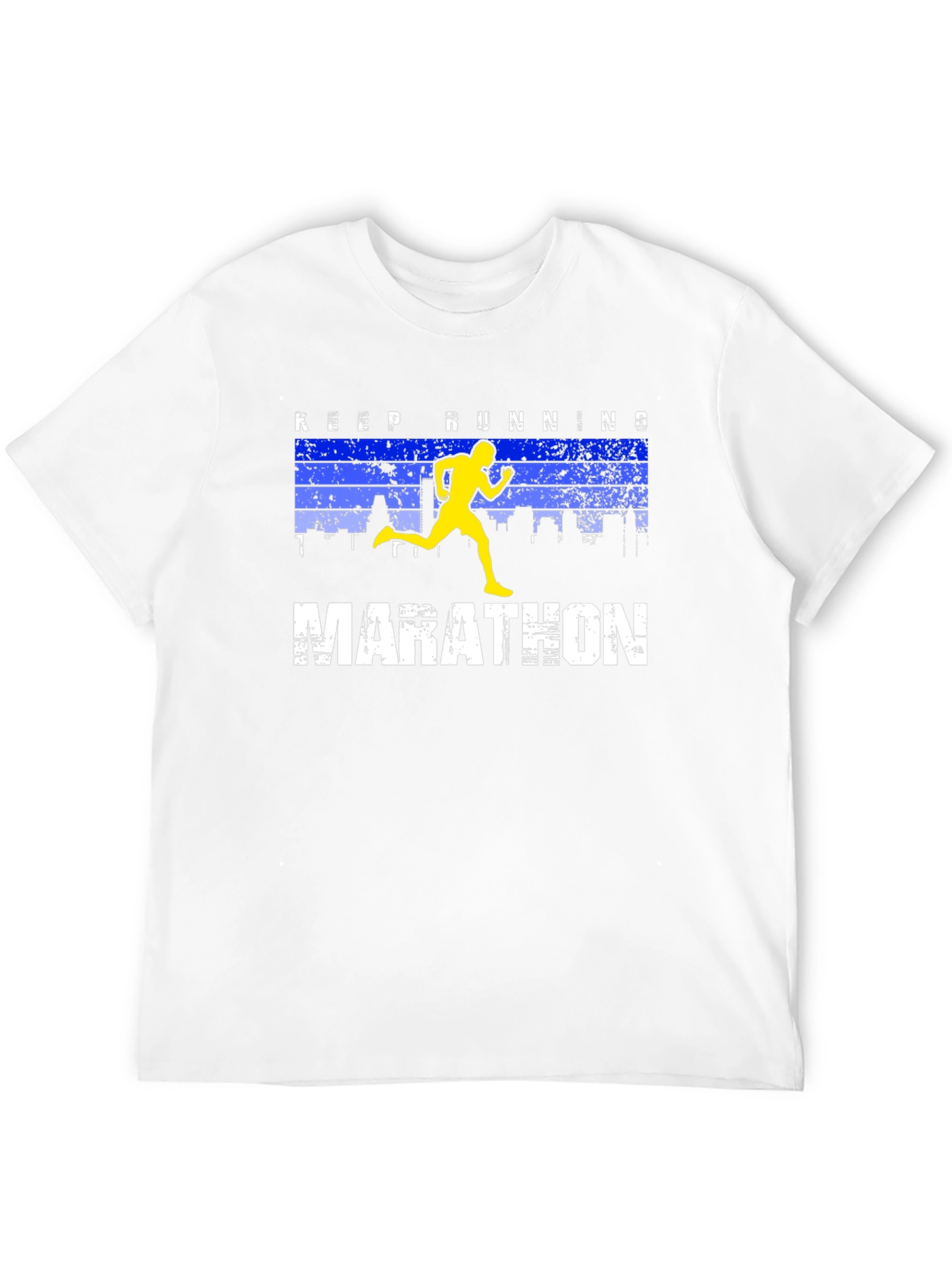 Keep Running Marathon T-Shirt - Sporty Graphic Tee