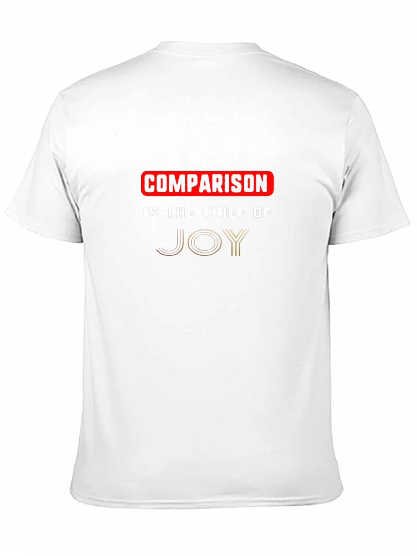 Comparison is Thief of Joy Black Graphic Tee