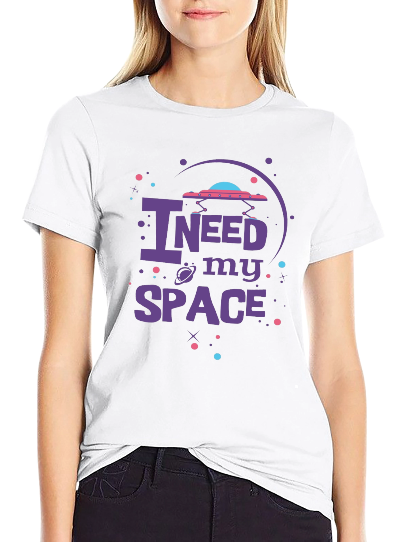 I Need My Space UFO Graphic T-Shirt